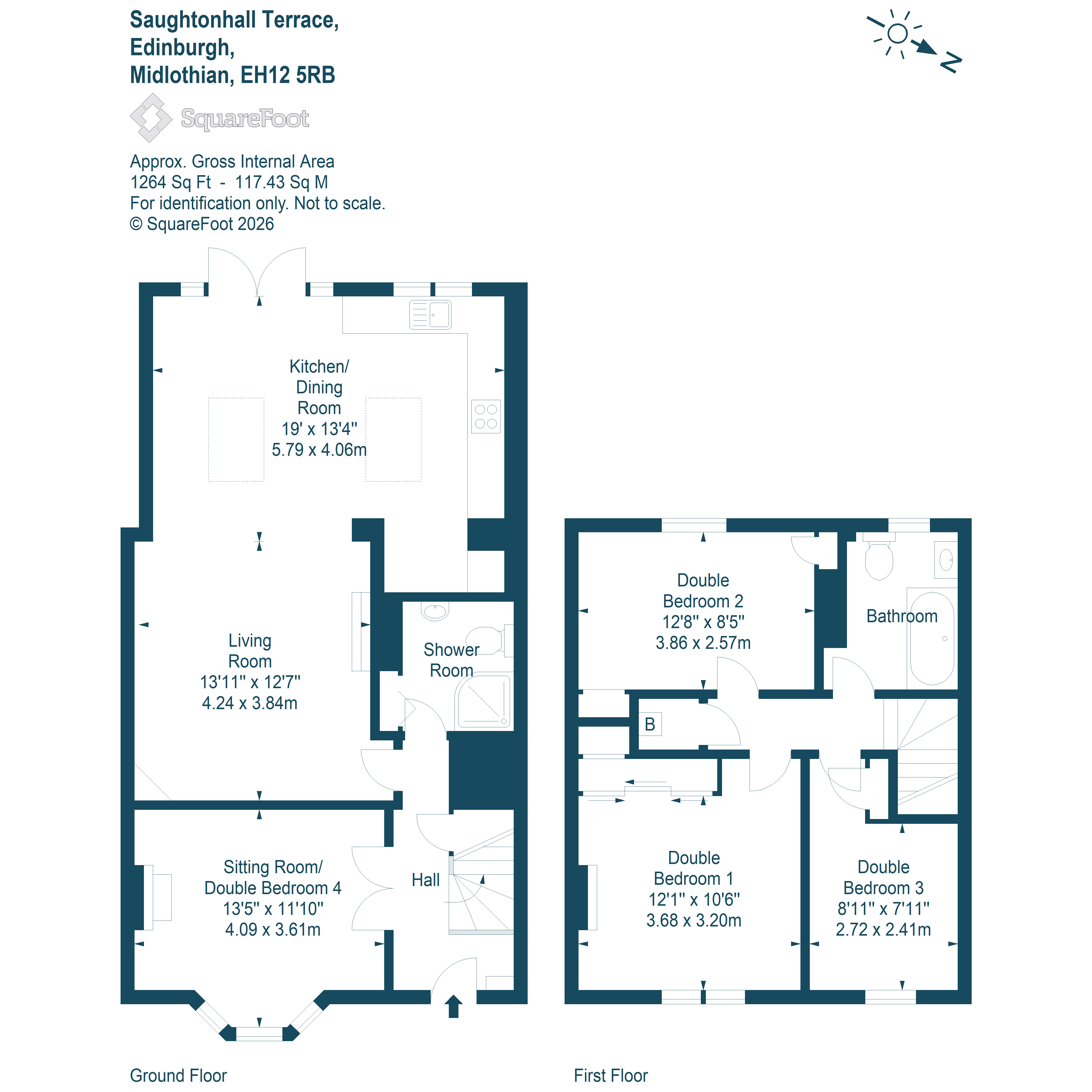 20, Saughtonhall Terrace, Edinburgh floorplan