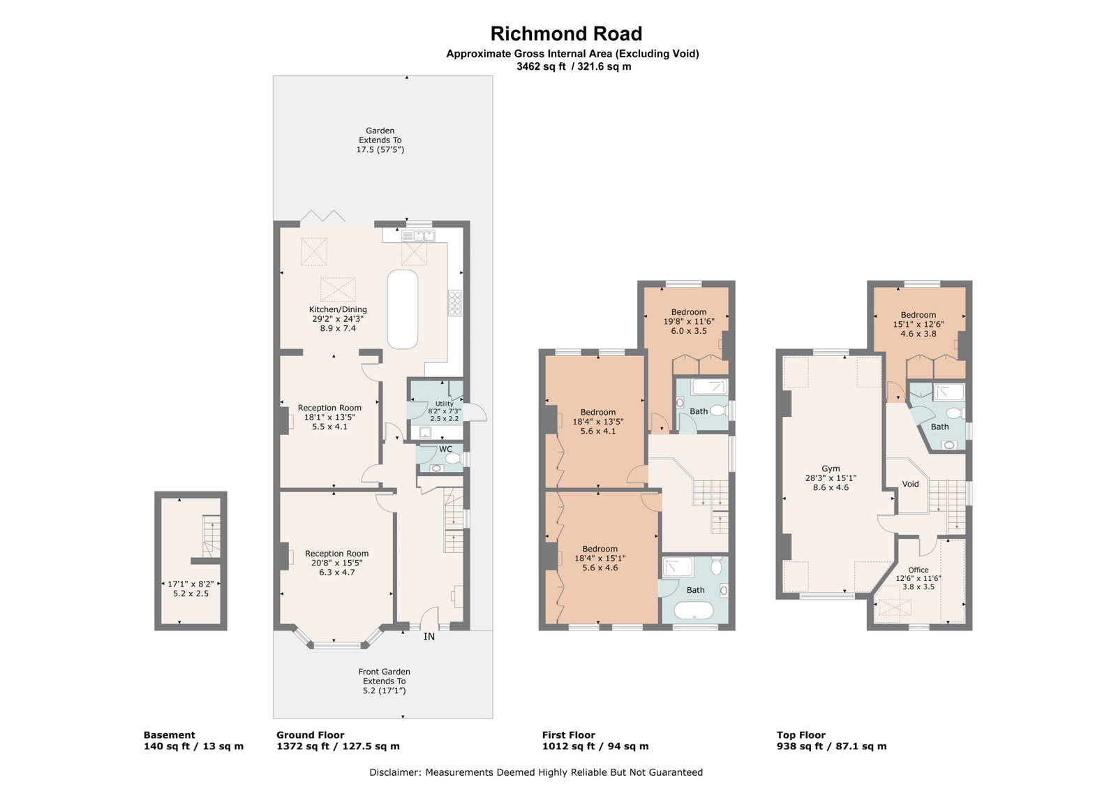 219, Richmond Road, Twickenham floorplan