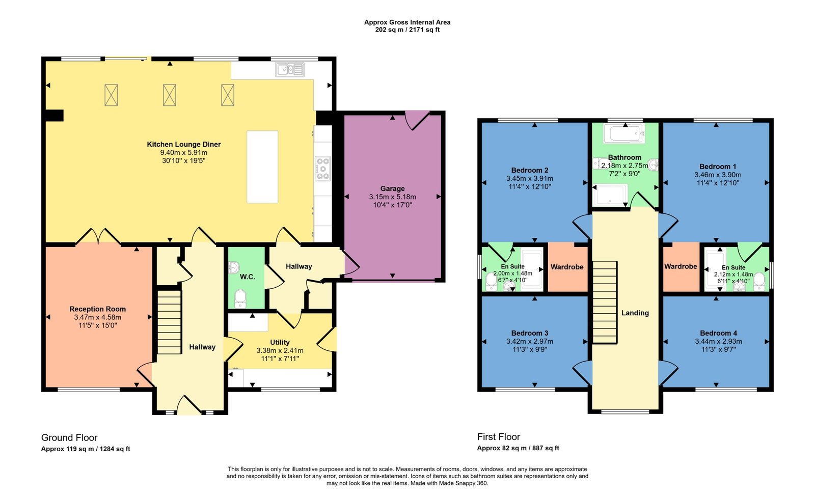 13, The Woodlands, Workington floorplan