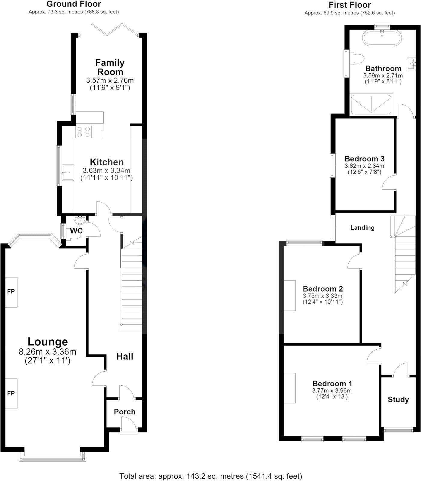 60, Allport Road, Staffordshire floorplan