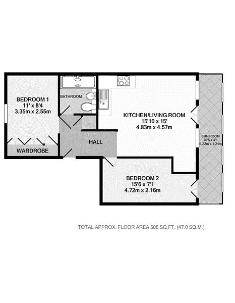 7b, Laleham Road, STAINES-UPON-THAMES floorplan