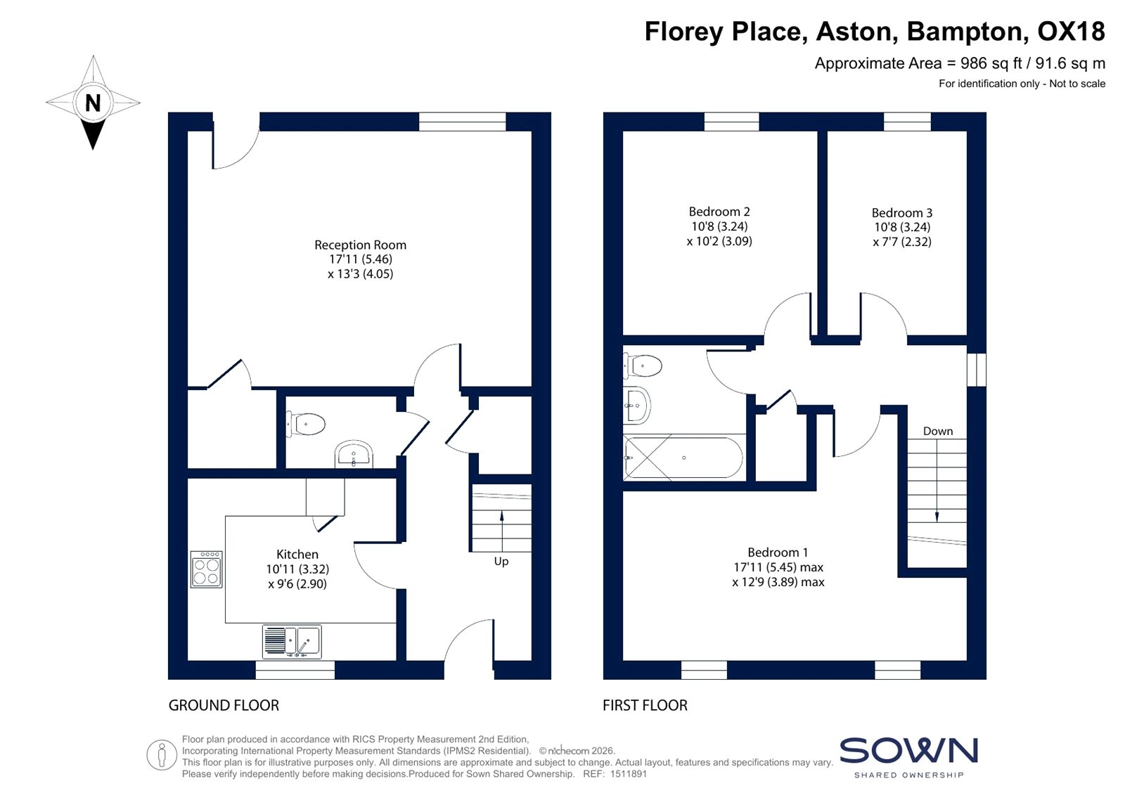 SNG SO, 3, Florey Place, Bampton floorplan