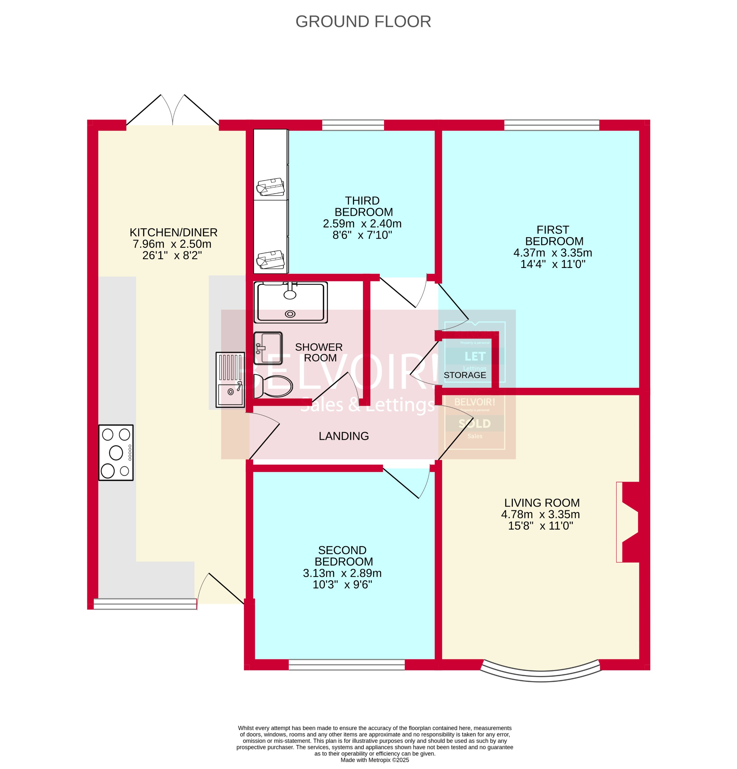 7, Hazel Road, Tipton floorplan