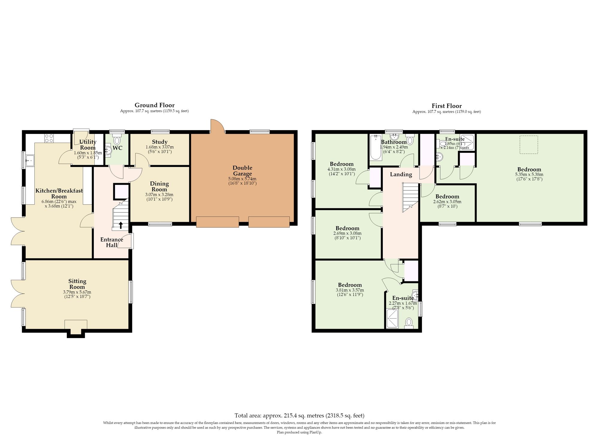 3 Russet Close, Stowmarket floorplan