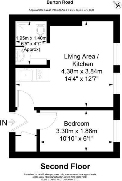 1 Bedrooms Flat to rent in Burton Road, London NW6