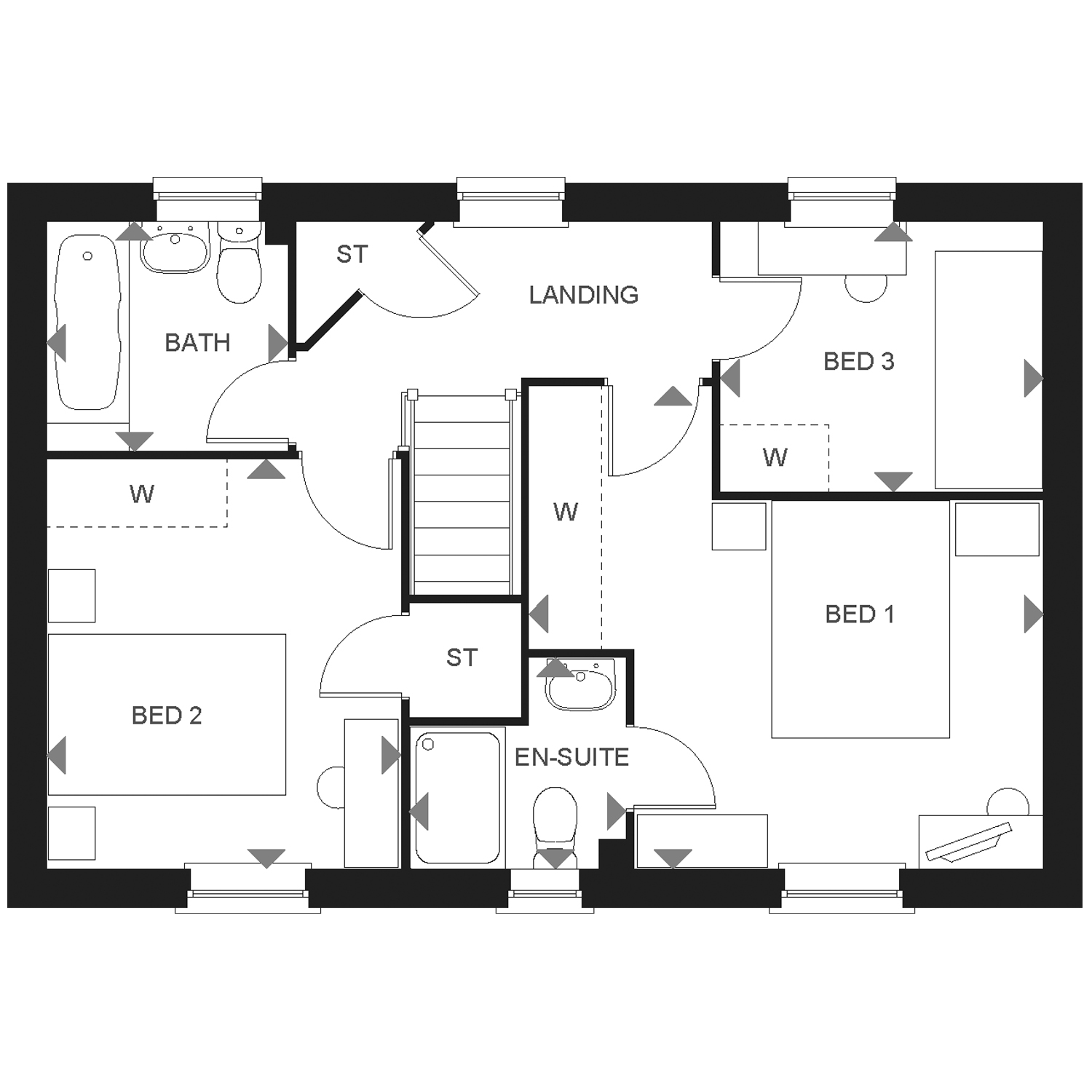 "Hadley" at Dixon Drive, Chelford, Macclesfield SK11, 3 bedroom end terrace house for sale