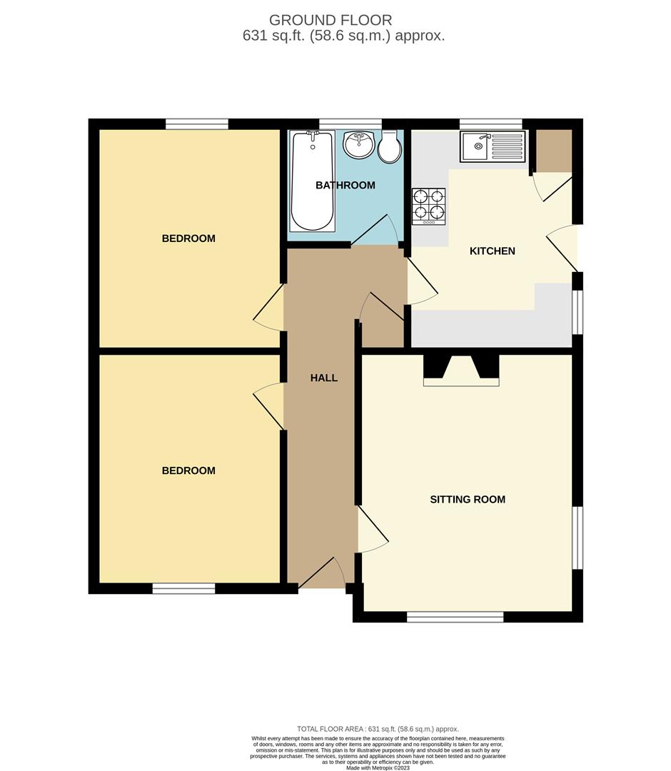 Ellsdon Rise, Kempsey, Worcester WR5, 2 bedroom semidetached bungalow
