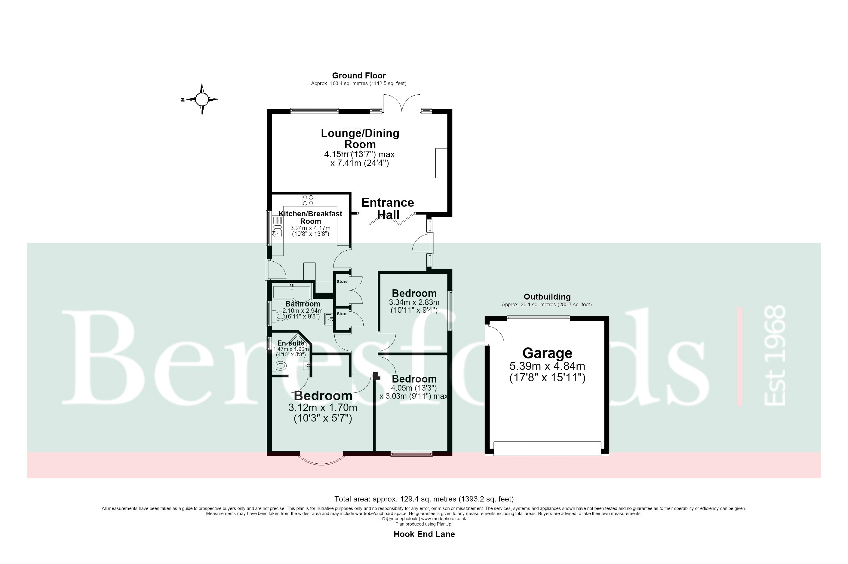 Hook End Lane, Brentwood floorplan