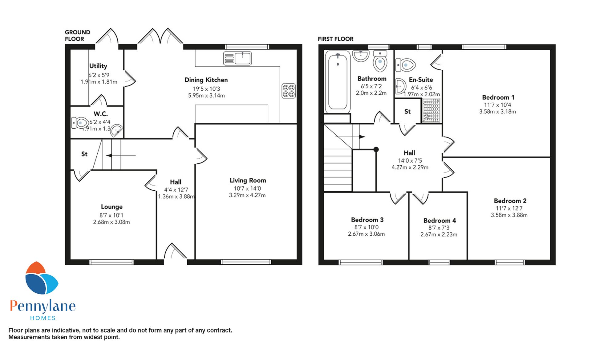 126 Craigswood Way, Glasgow floorplan