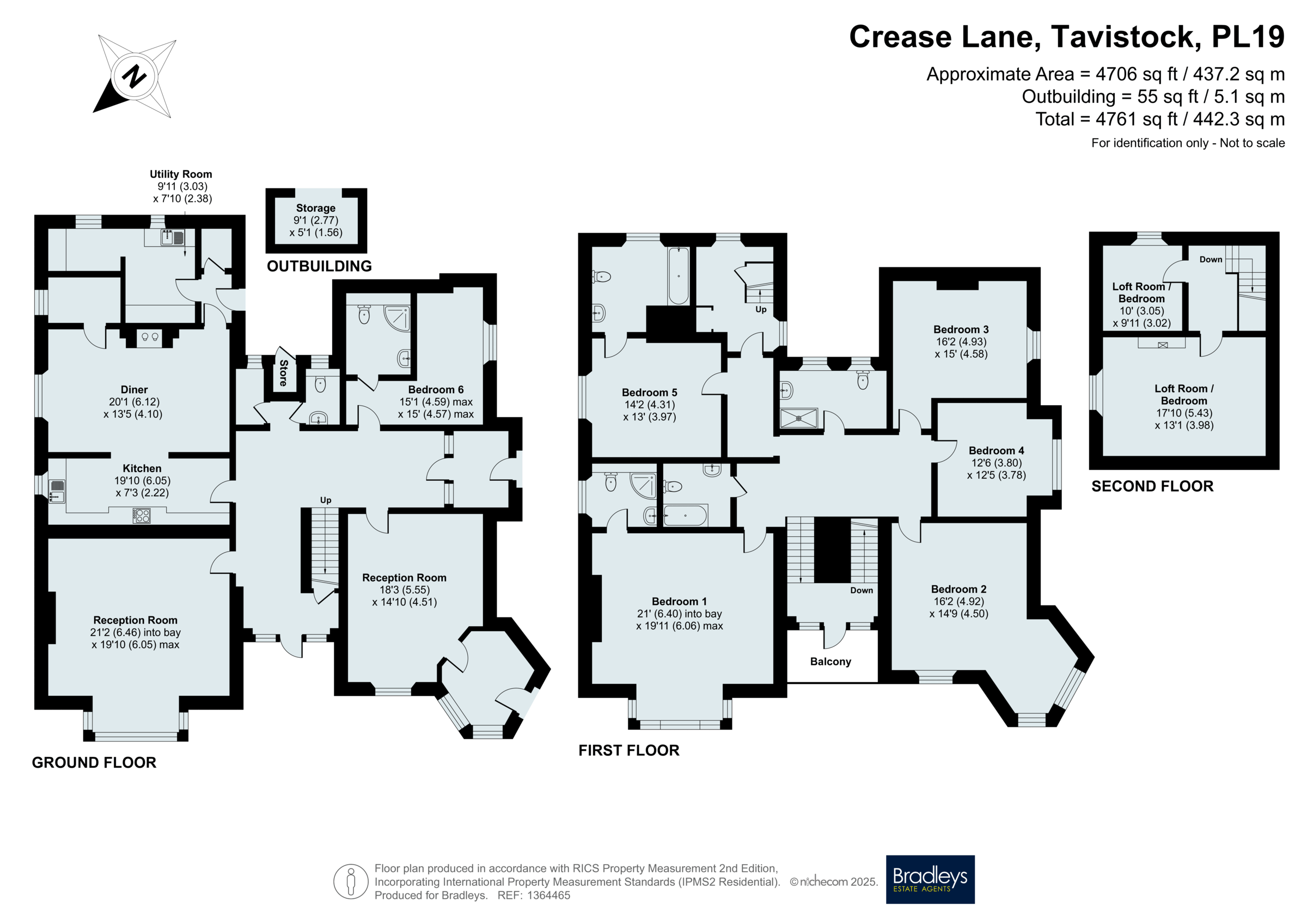 Buctor House,, Crease Lane, Devon floorplan