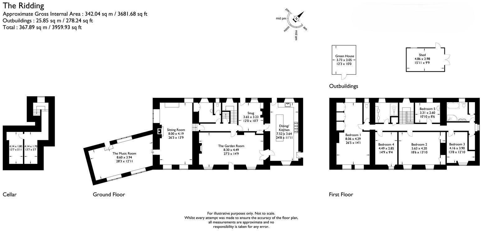 The Ridding,, The Hill, Cumbria floorplan