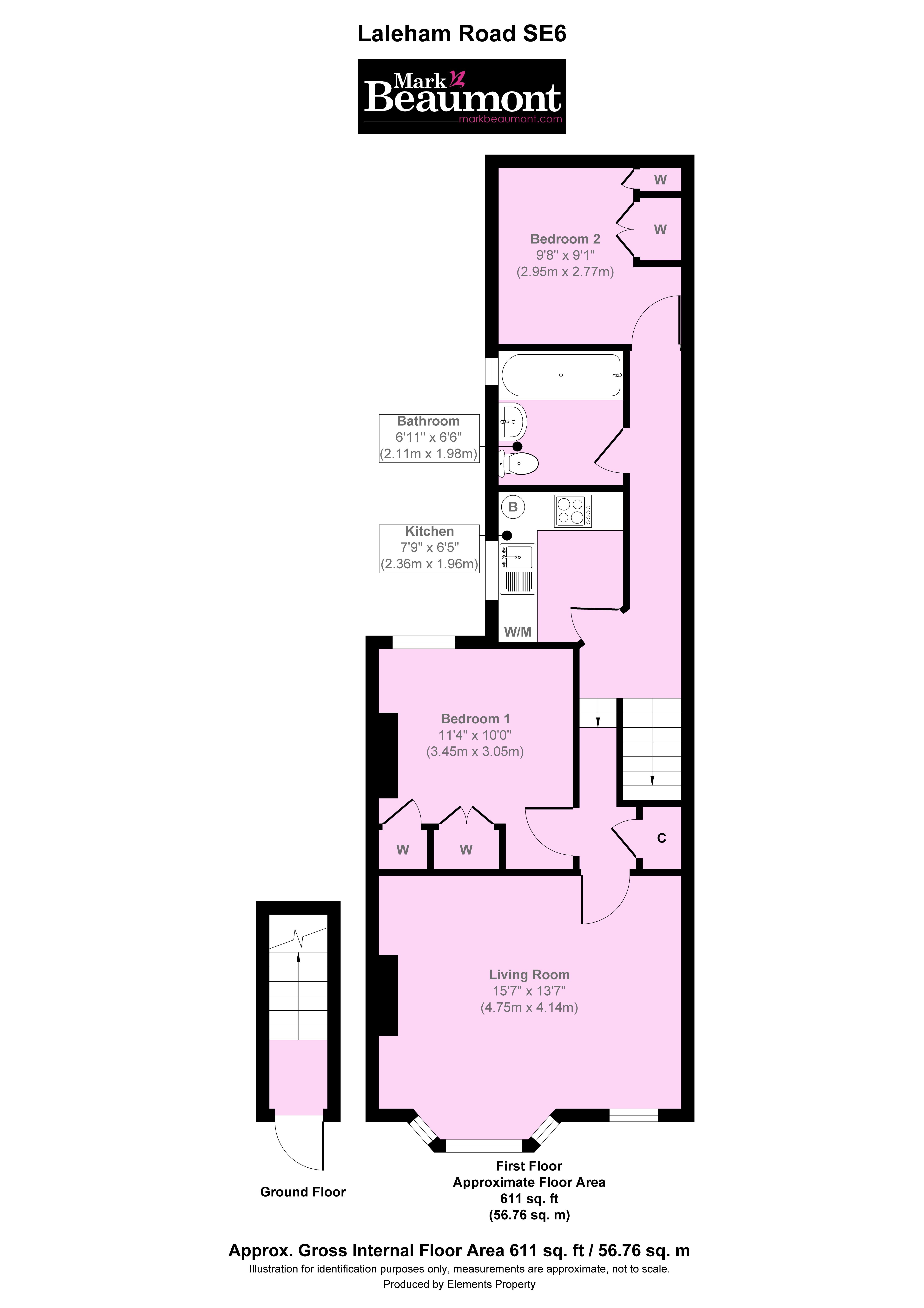 27b, Laleham Road, Catford floorplan