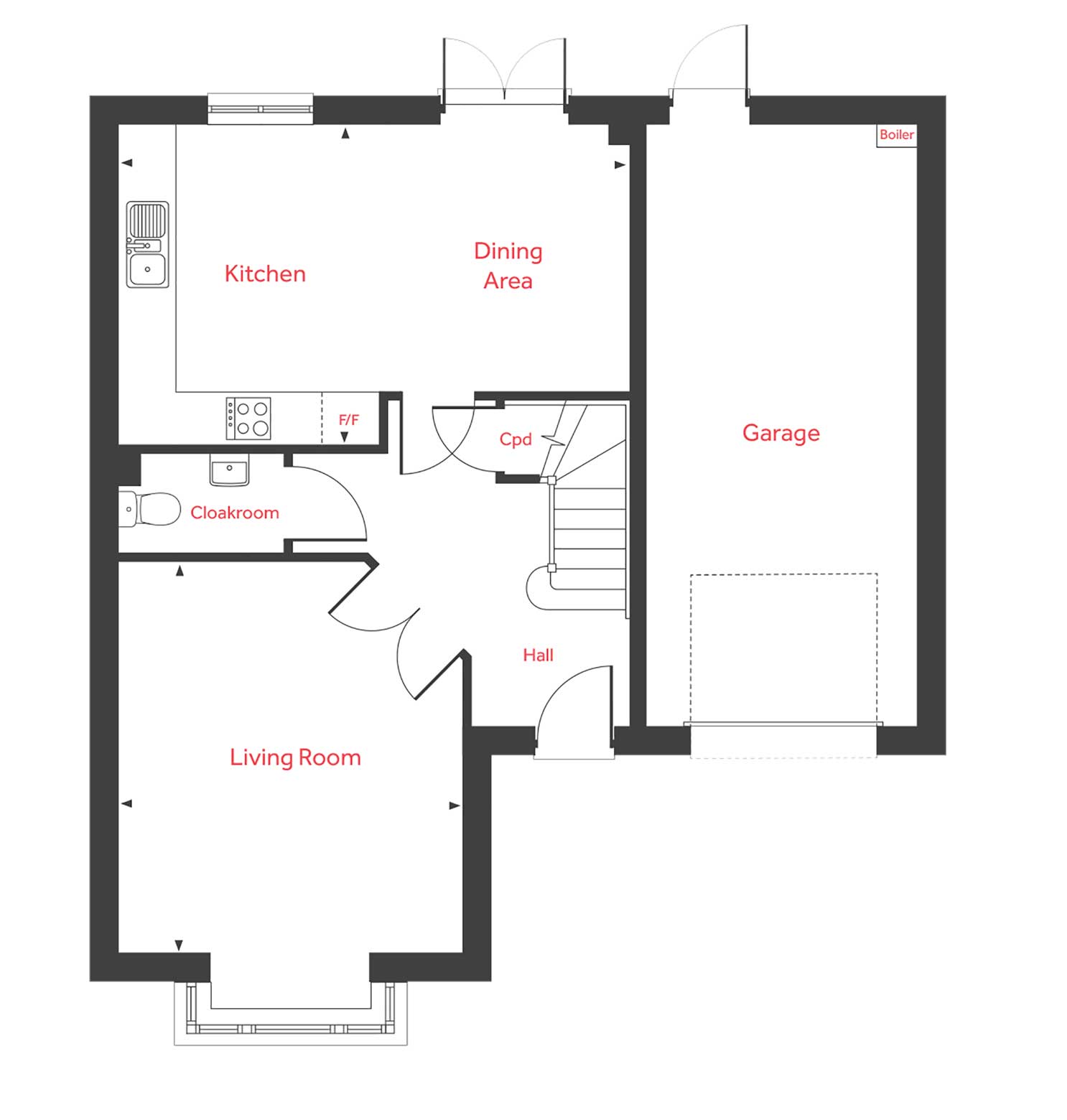 "The Grainger" at Poppy Drive, Sowerby, Thirsk YO7, 4 bedroom detached