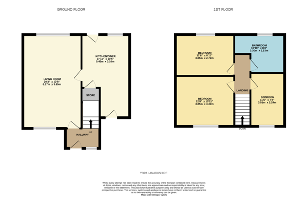 105, Carvale Avenue, Salsburgh floorplan