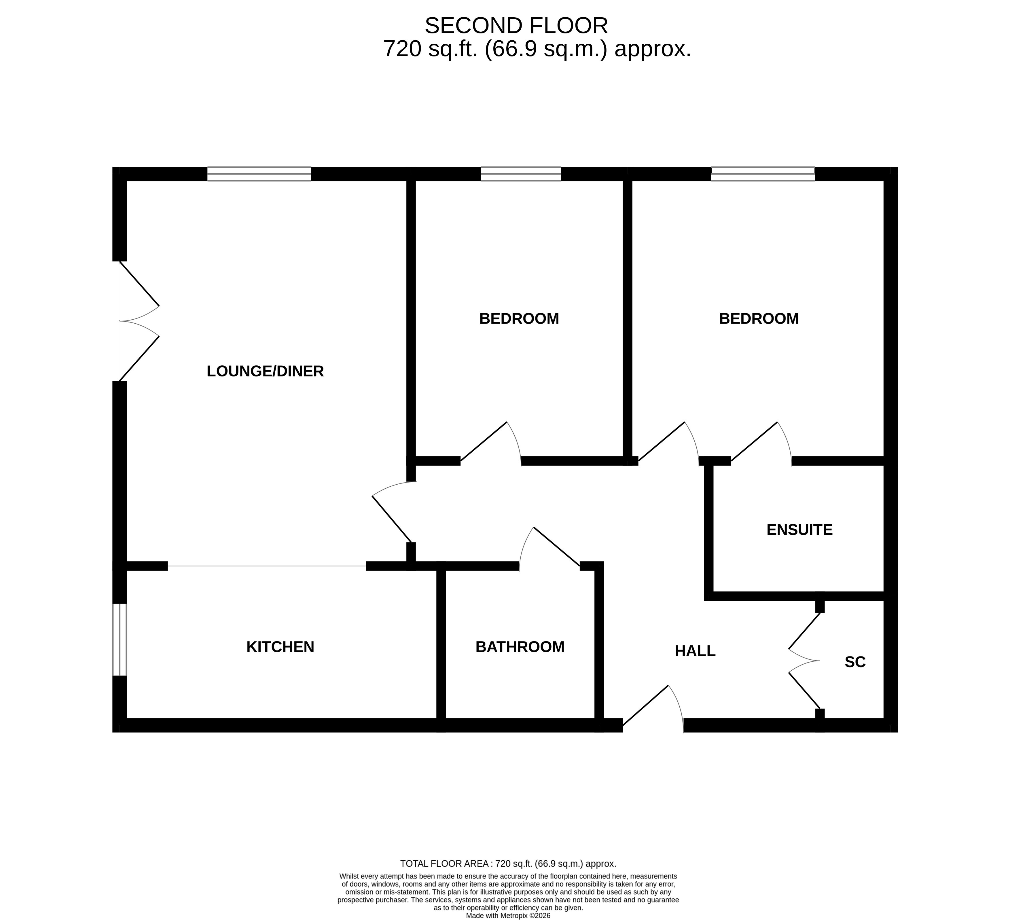 43, Tavener Drive, Biggleswade floorplan