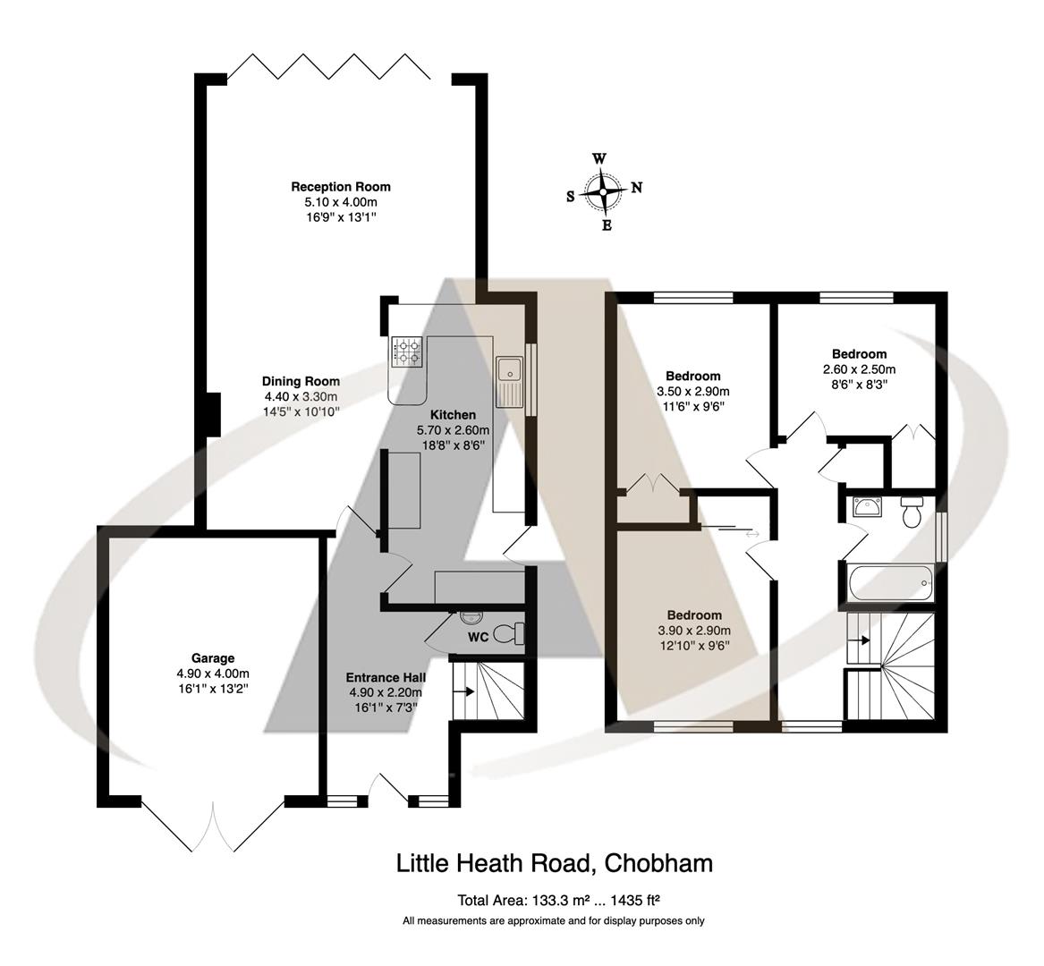 52, Little Heath Road, Chobham floorplan