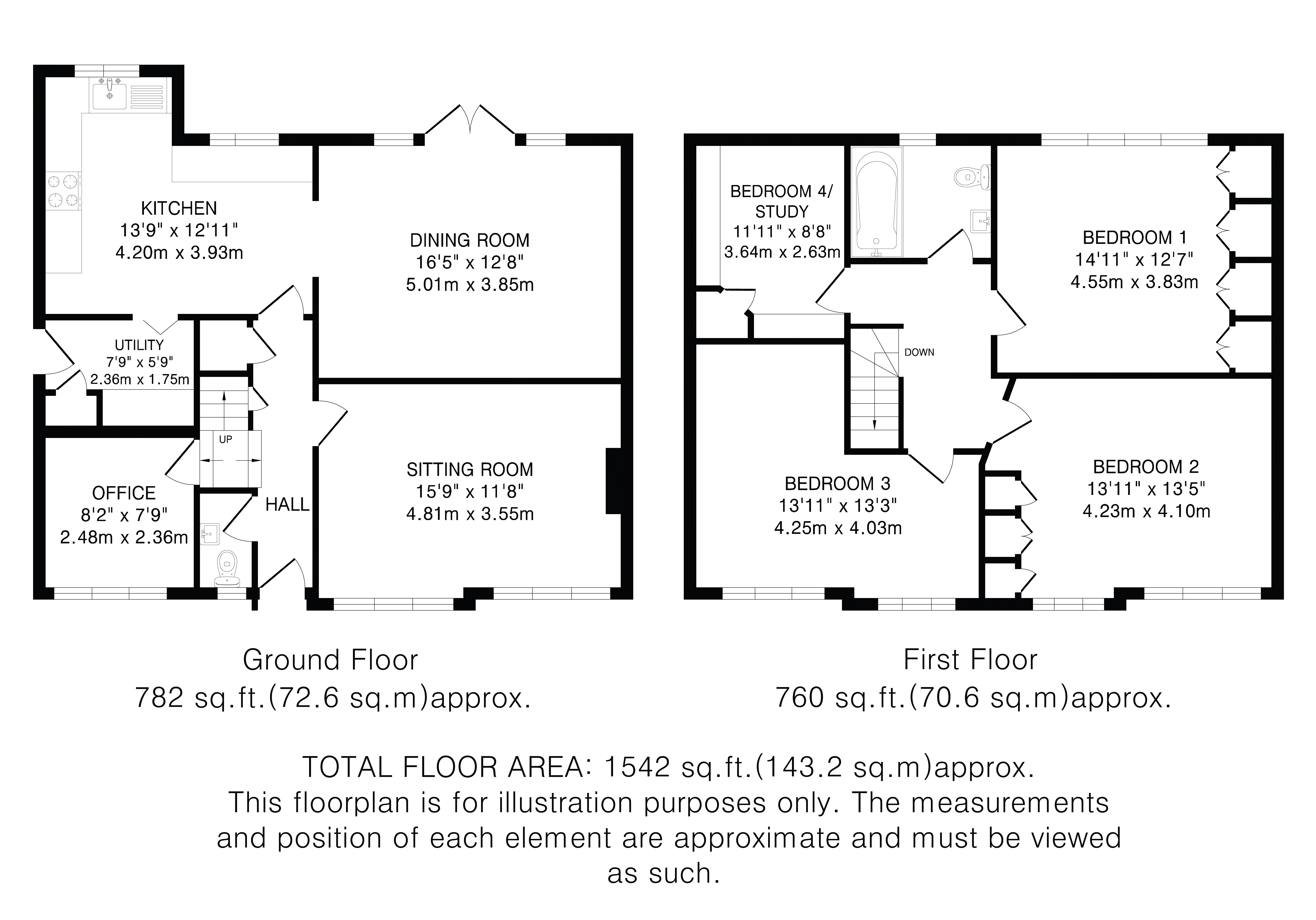 10, Cedar Road, Hertfordshire floorplan