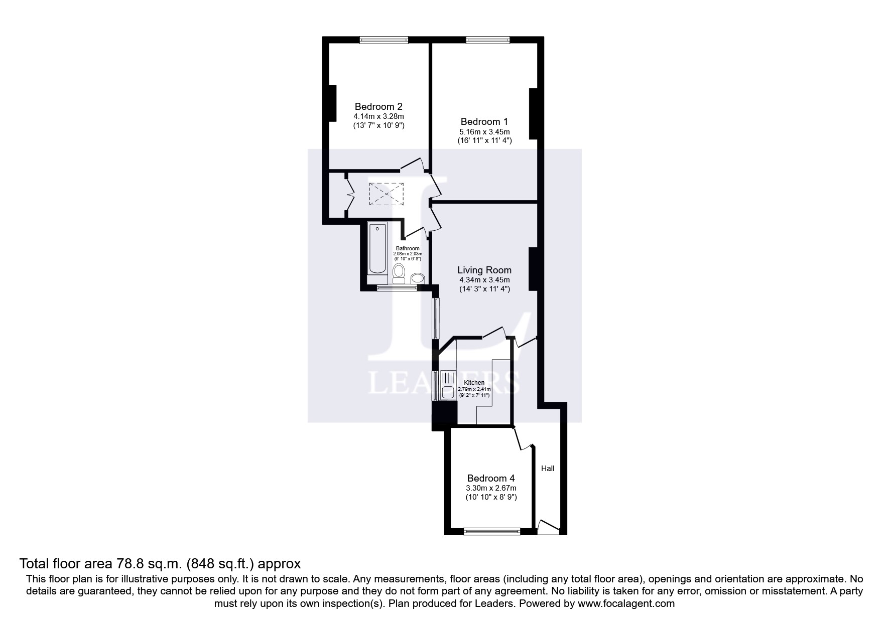 Flat 1, 122A, High Street, High Street floorplan