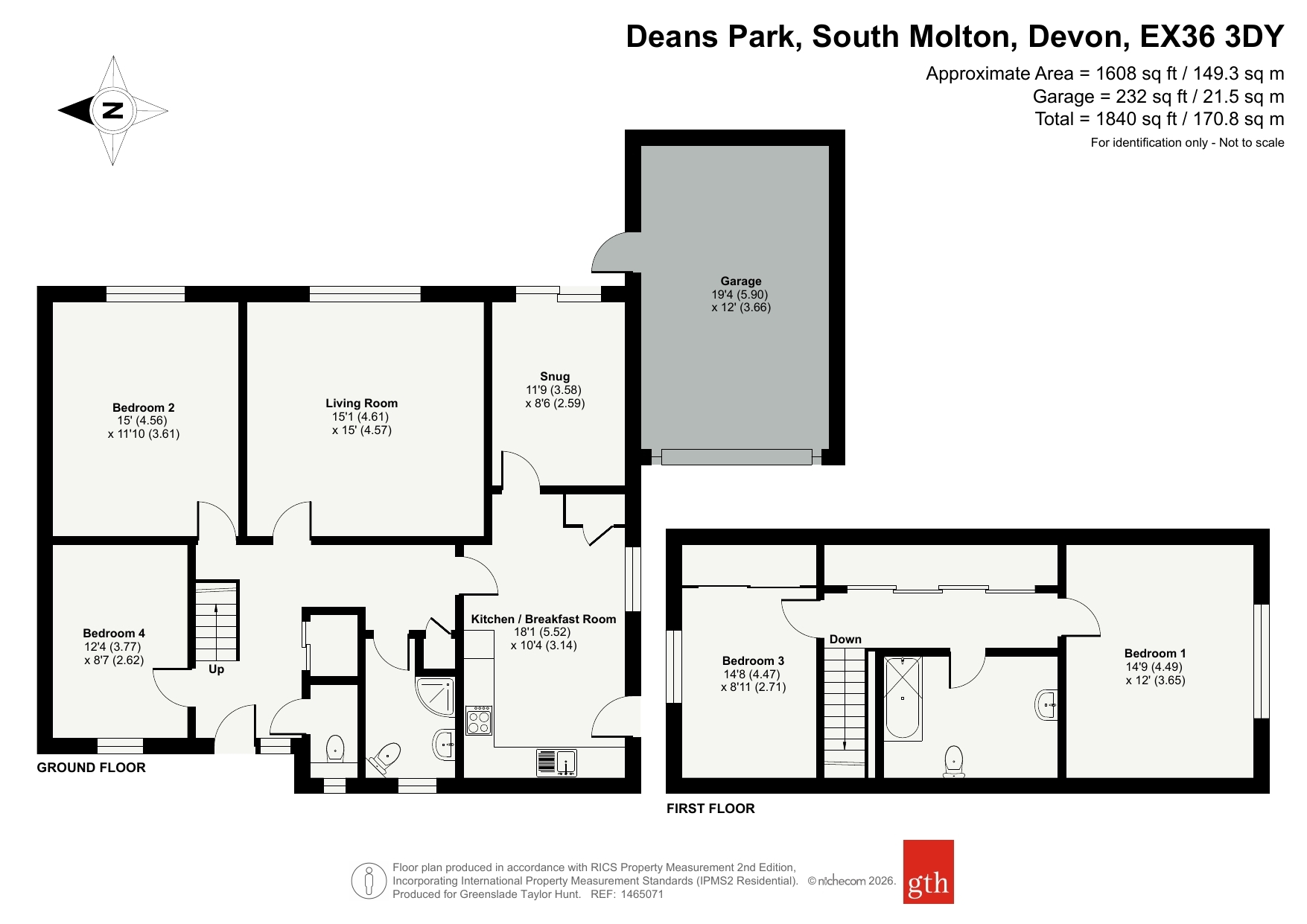 2, Deans Park, Devon floorplan