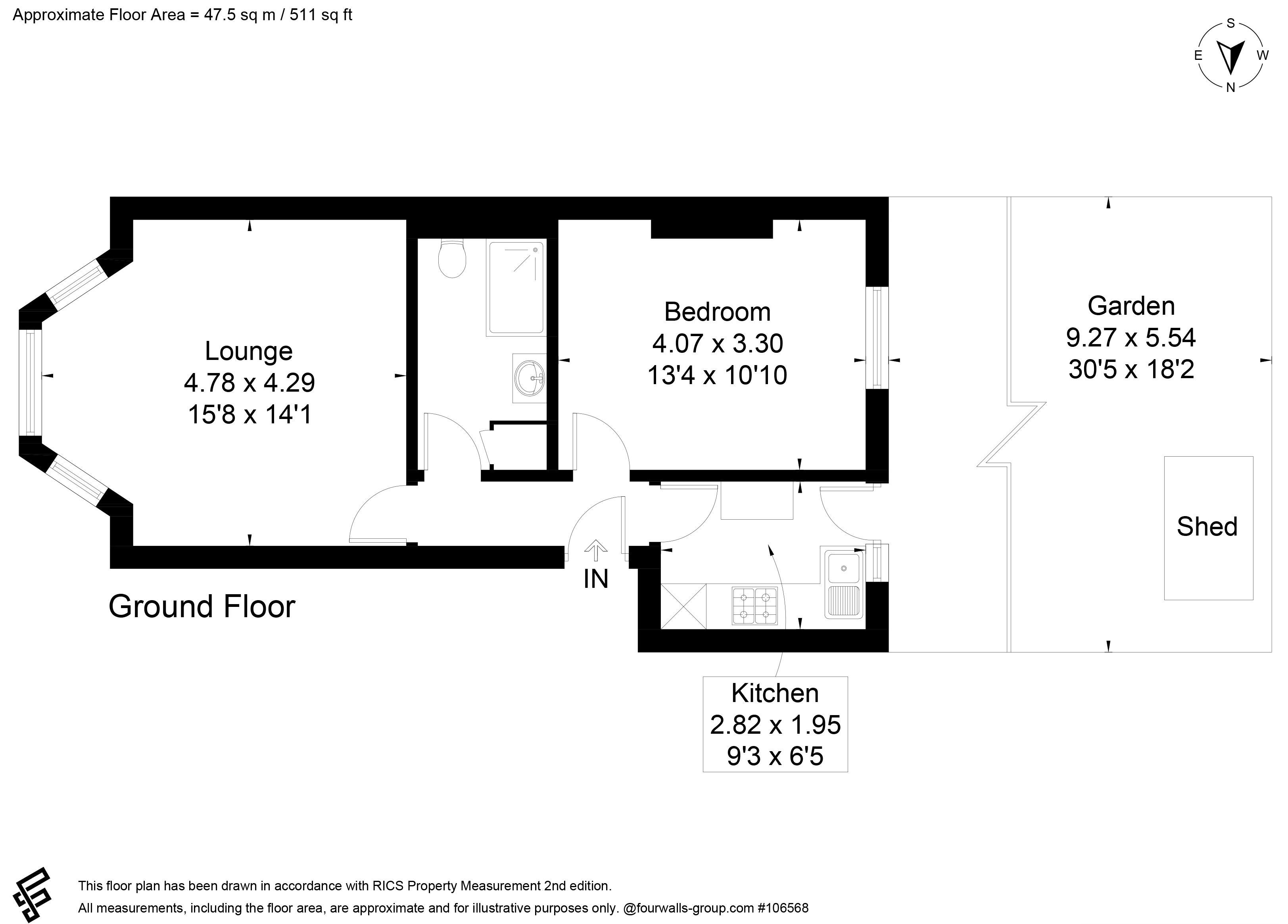 Flat 1, 55 Pascoe Road, Lewisham, SE13 5JE floorplan