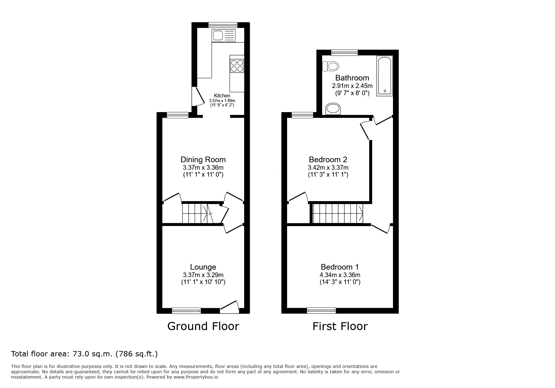 46, Moss Street, Derbyshire floorplan