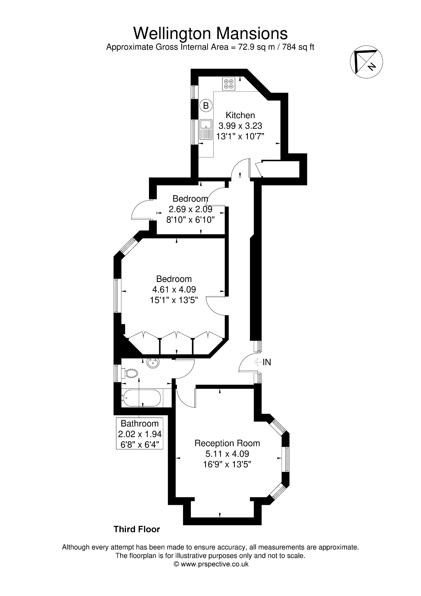 Wellington Mansions, London floorplan