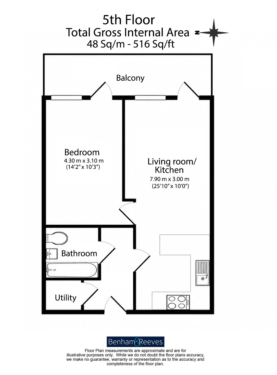 48 Vista House, Dickens Yard,, Longfield Avenue, London floorplan