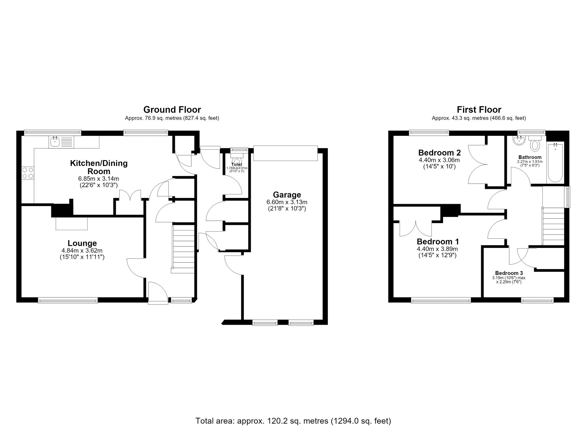 13 The Causeway, Royston floorplan