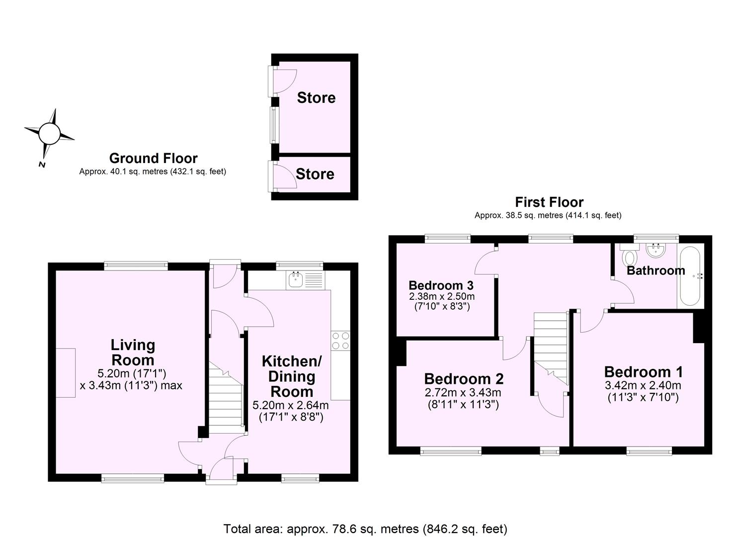 3, Long Ridge Lane, York floorplan