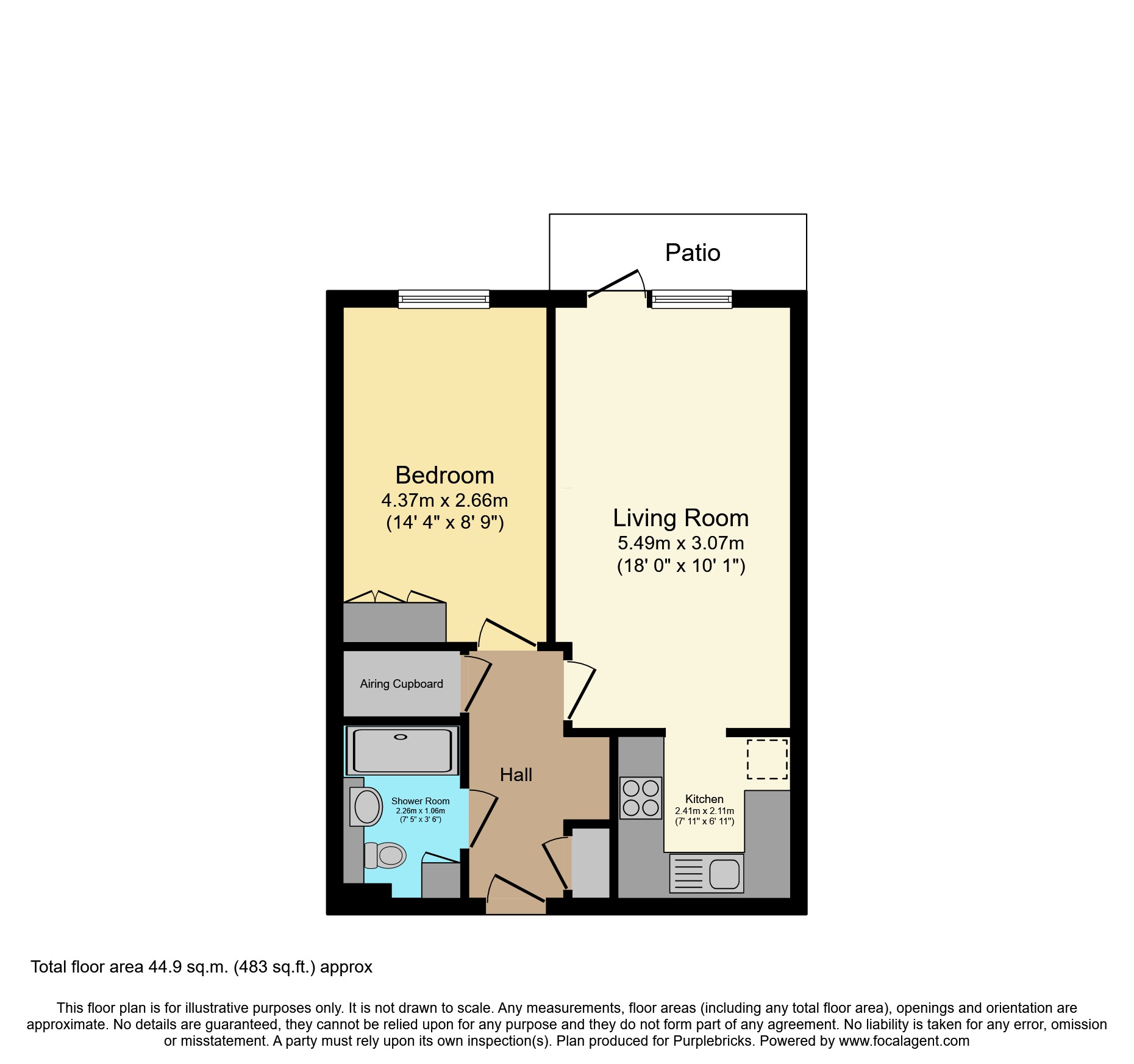 Flat 18/Kingston Lodge, 43 Kingston Road, New Malden floorplan