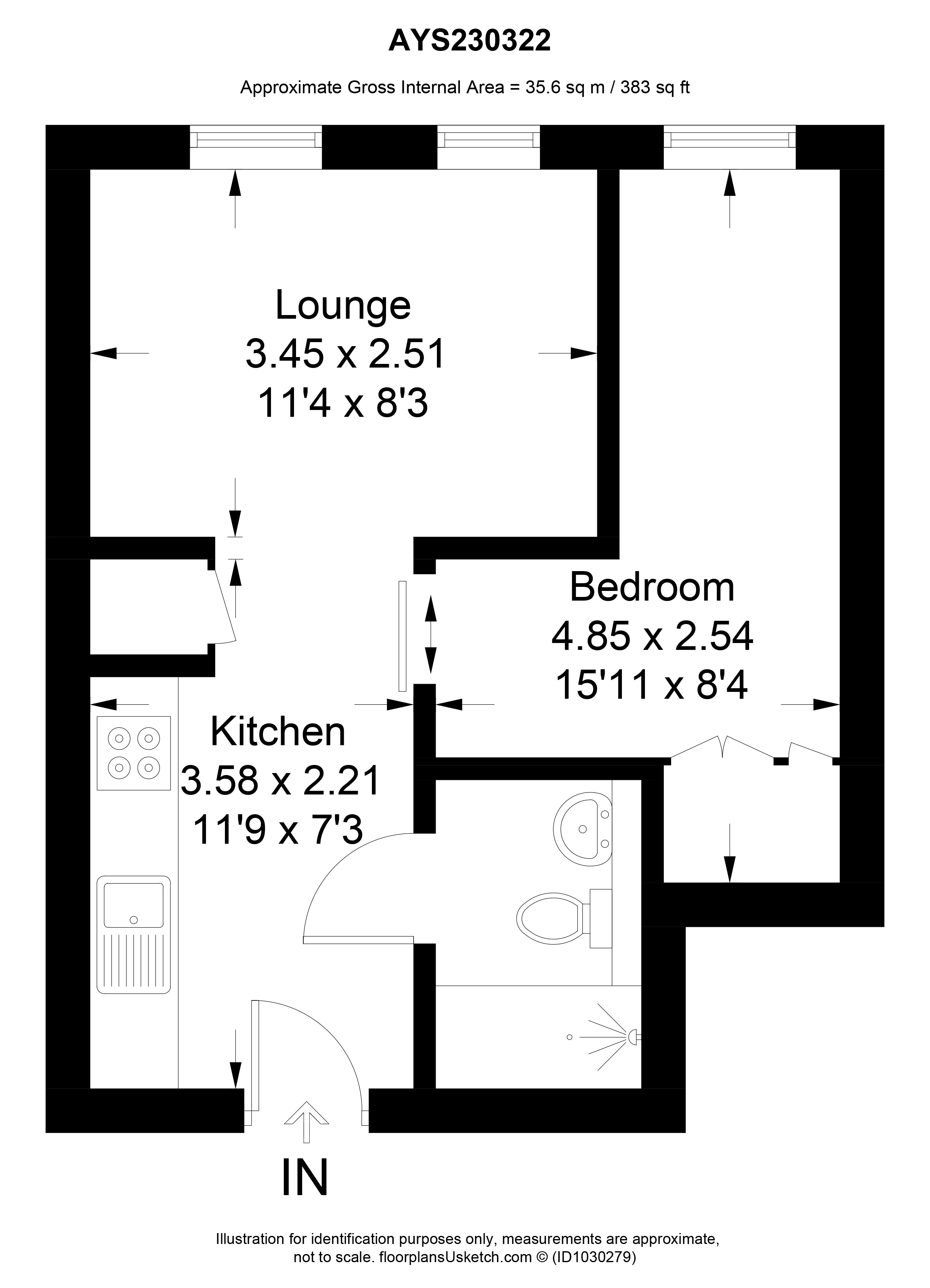 Flat 15, Wentworth House,, Oxford Road, Aylesbury floorplan