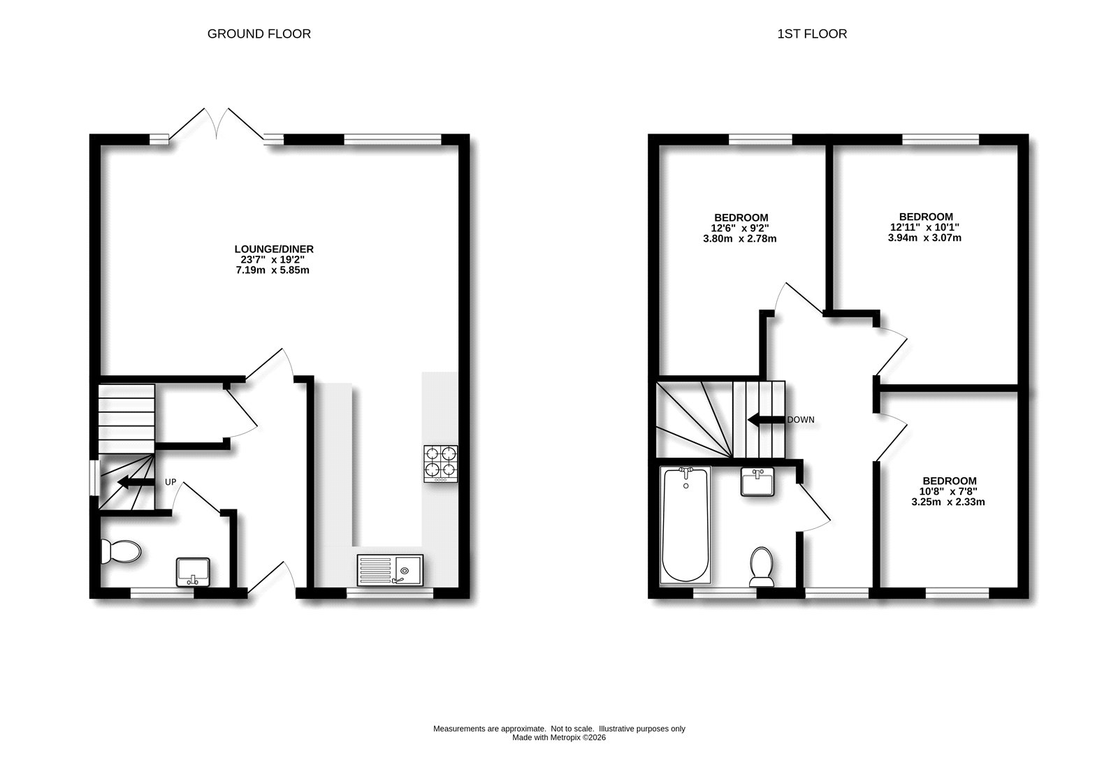 Willow Tree Cottage,, Meadow Close, Ash Vale floorplan