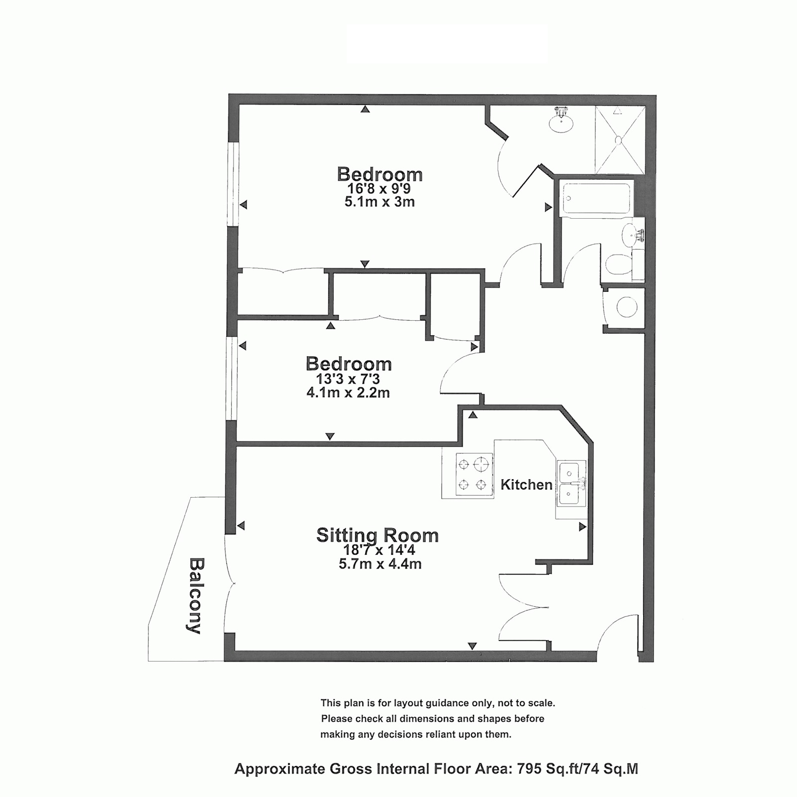 2 Bedrooms Flat to rent in Trinity Gate, Epsom Road, Guildford GU1