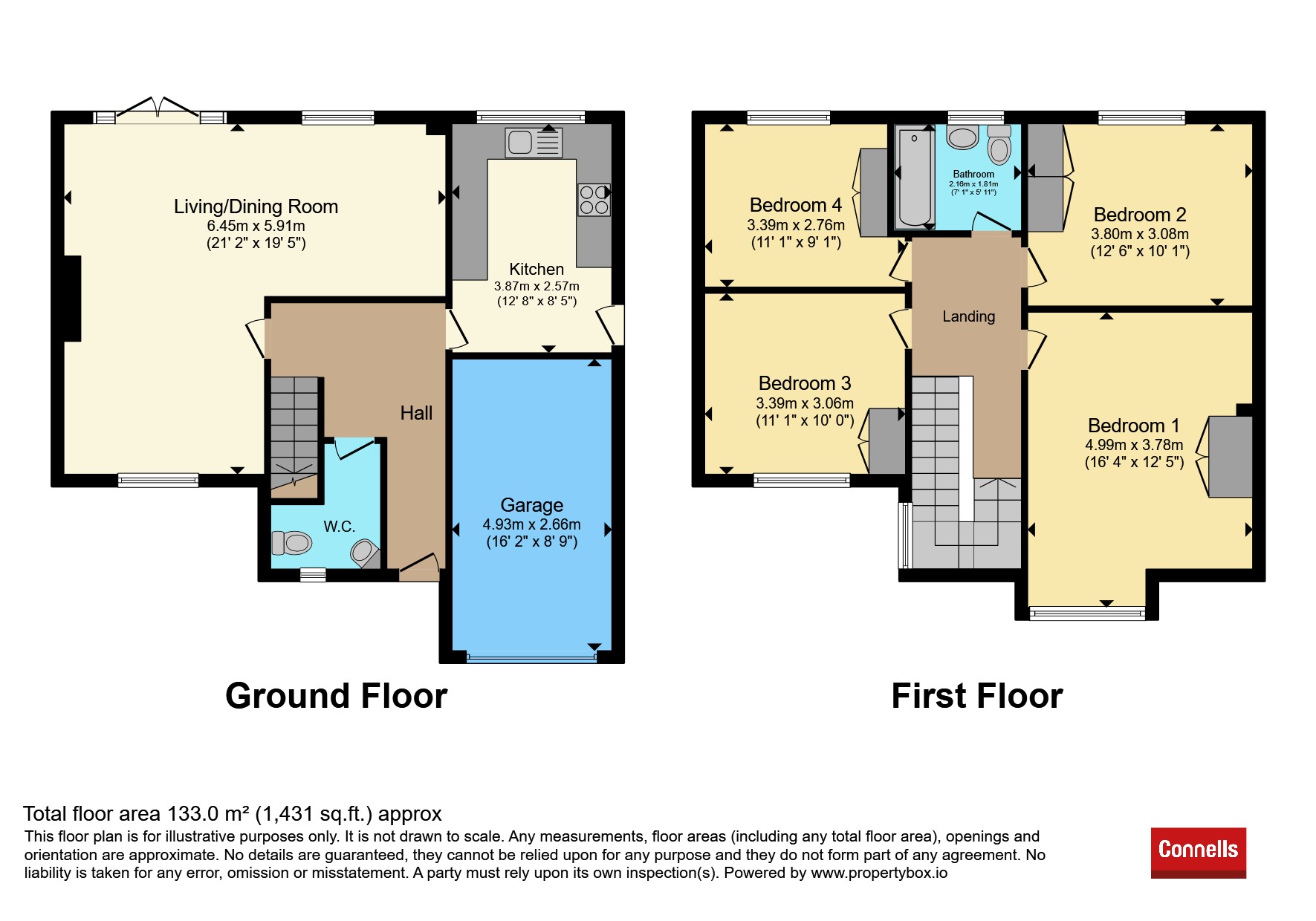 1, Sandown Close, Tunbridge Wells floorplan