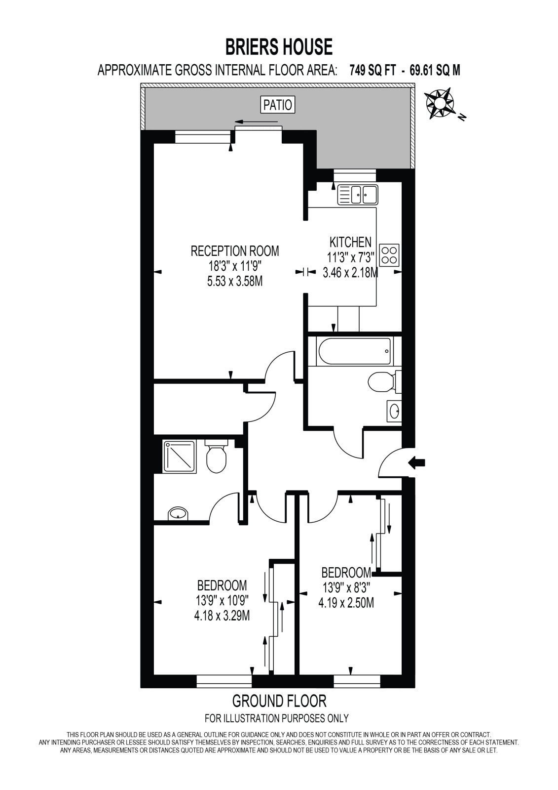 Flat 27,, Briers House, Raynes Park floorplan