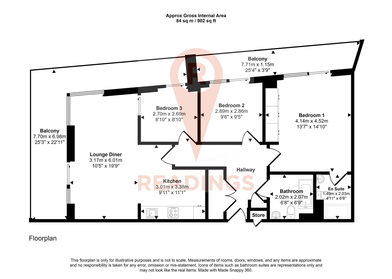 13, The Circus, Leicester floorplan