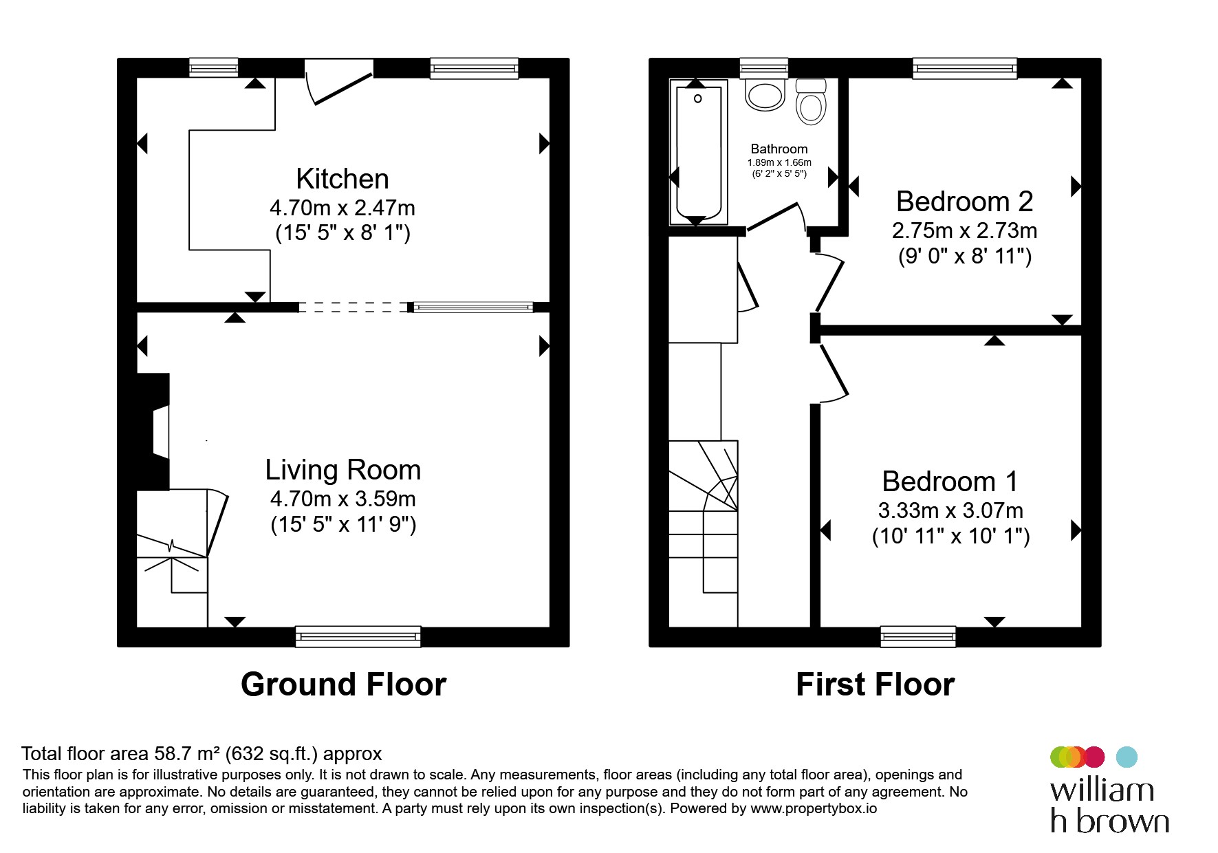 2, Myrtle Cottages, Woodbridge floorplan