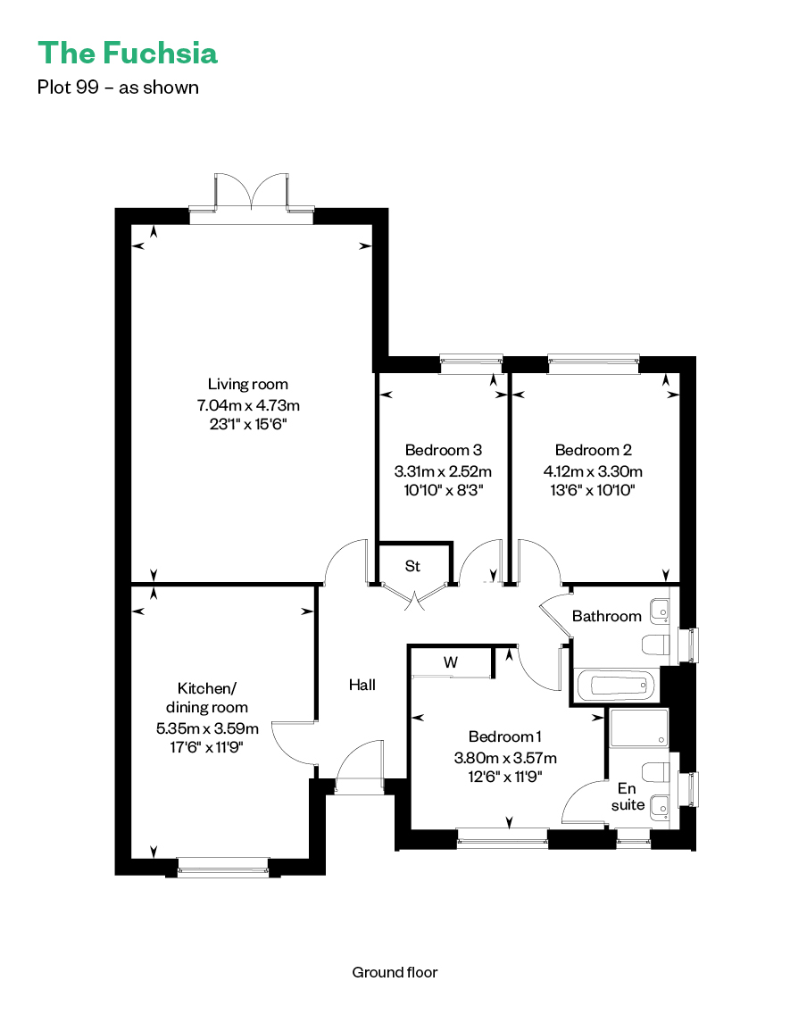 99, Tawny Owl Way, Hambrook, Po18 8Re floorplan