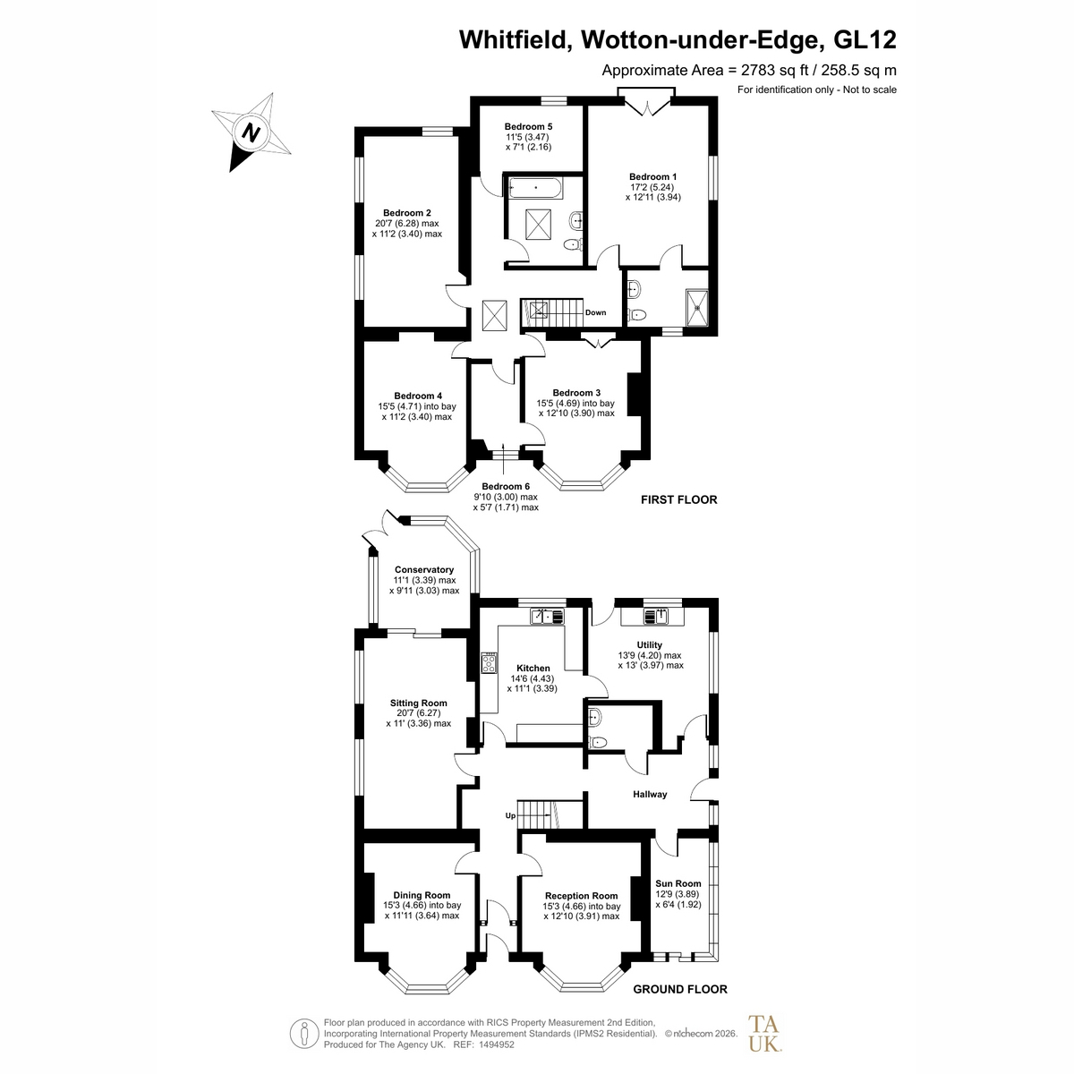 Springwell House,, Whitfield,, Falfield, floorplan