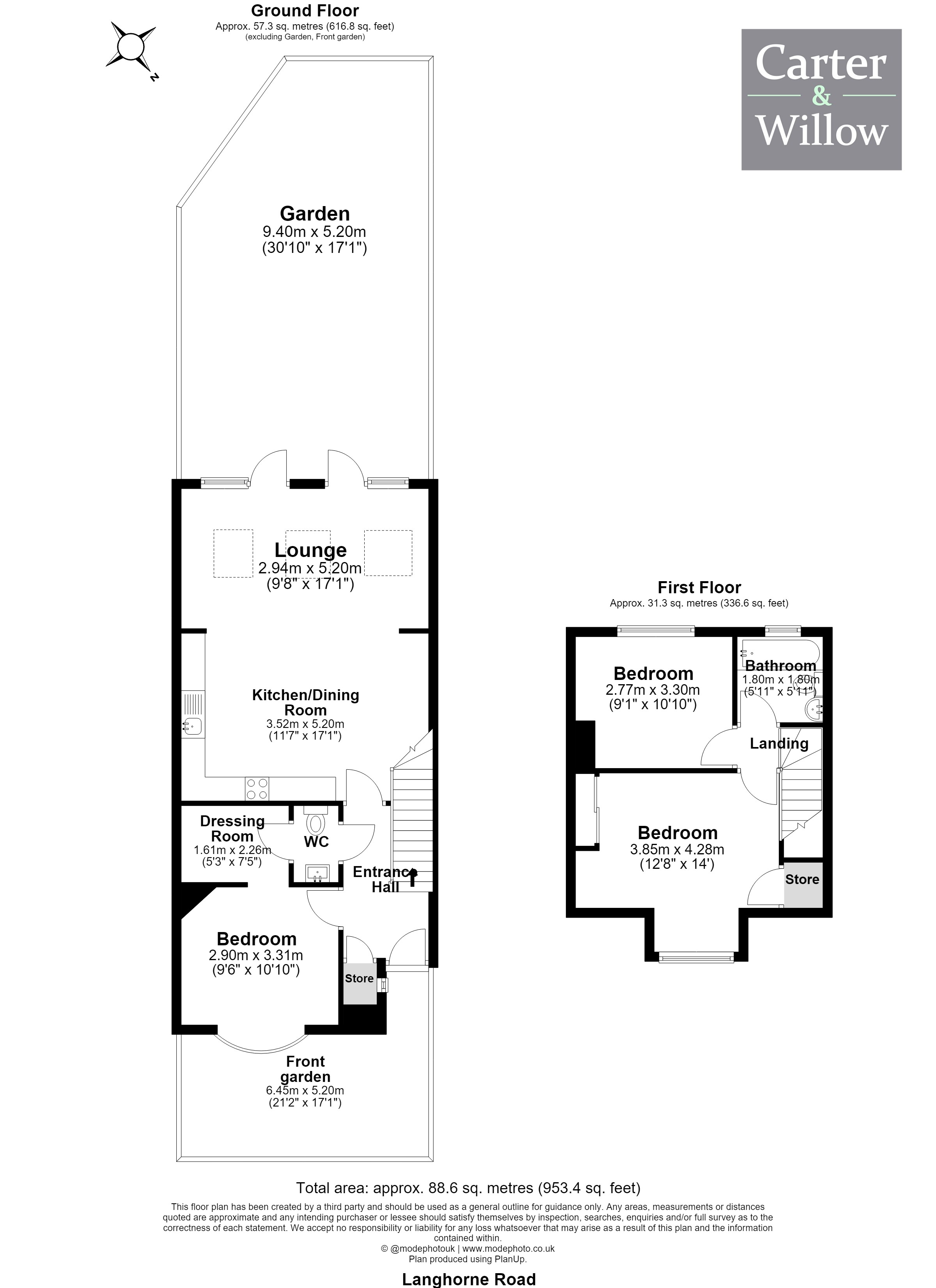 84, Langhorne Road, Dagenham floorplan