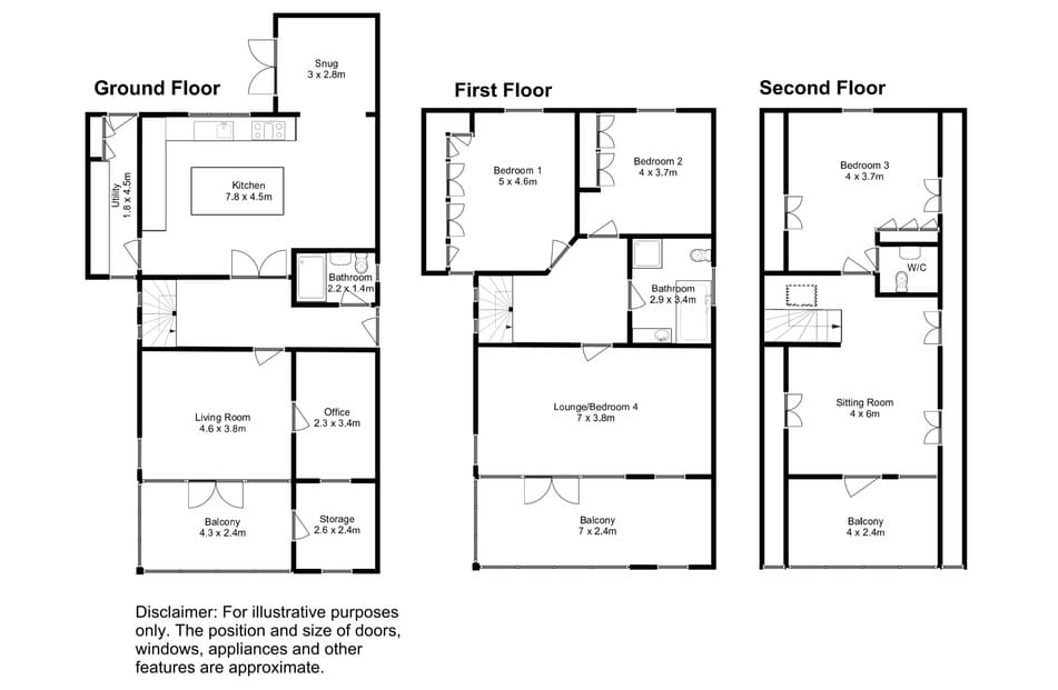 Cilfan, Gwydryn Road, Pwllheli floorplan