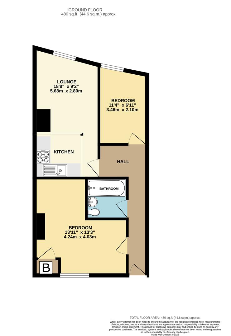 121, Stansted Road, Southsea floorplan