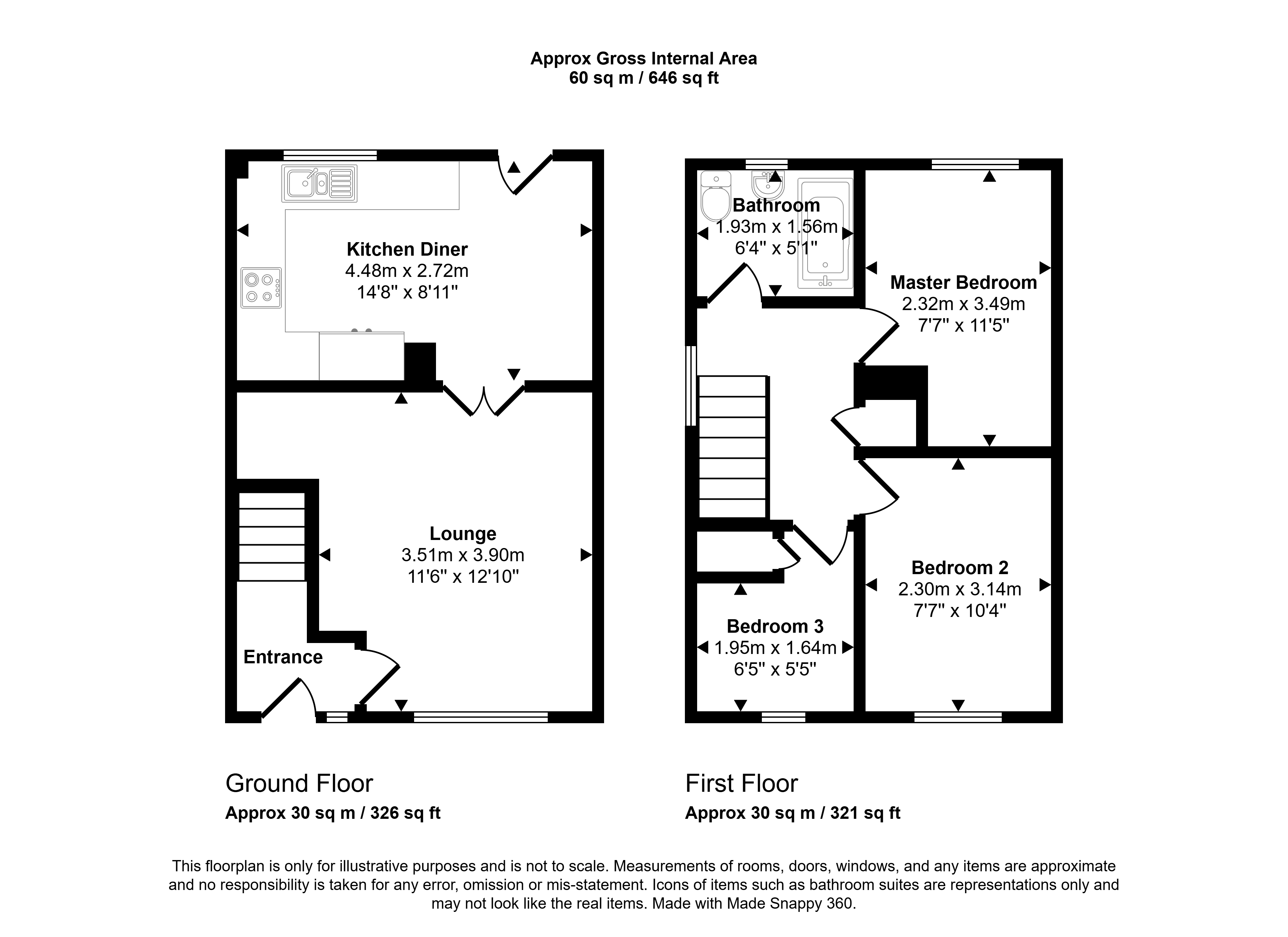 15, Wallington Court, Whitley Bay floorplan