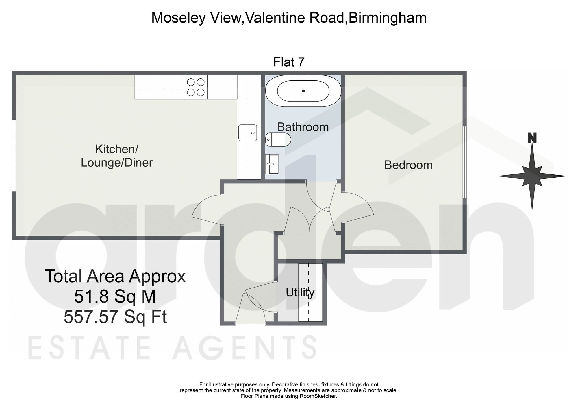 Moseley View,7, Valentine Road, Birmingham floorplan