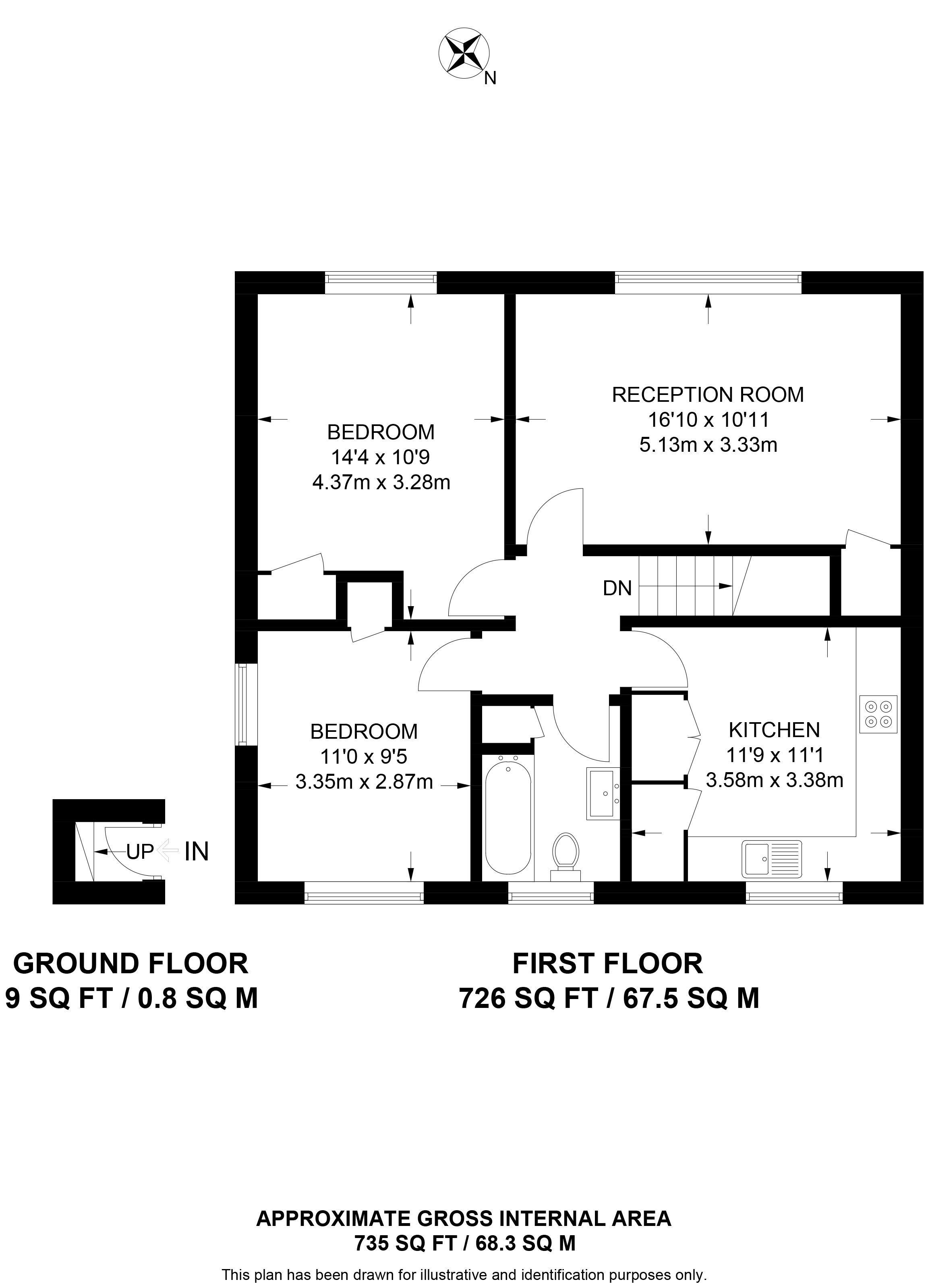 59, Corwen Road, Reading floorplan