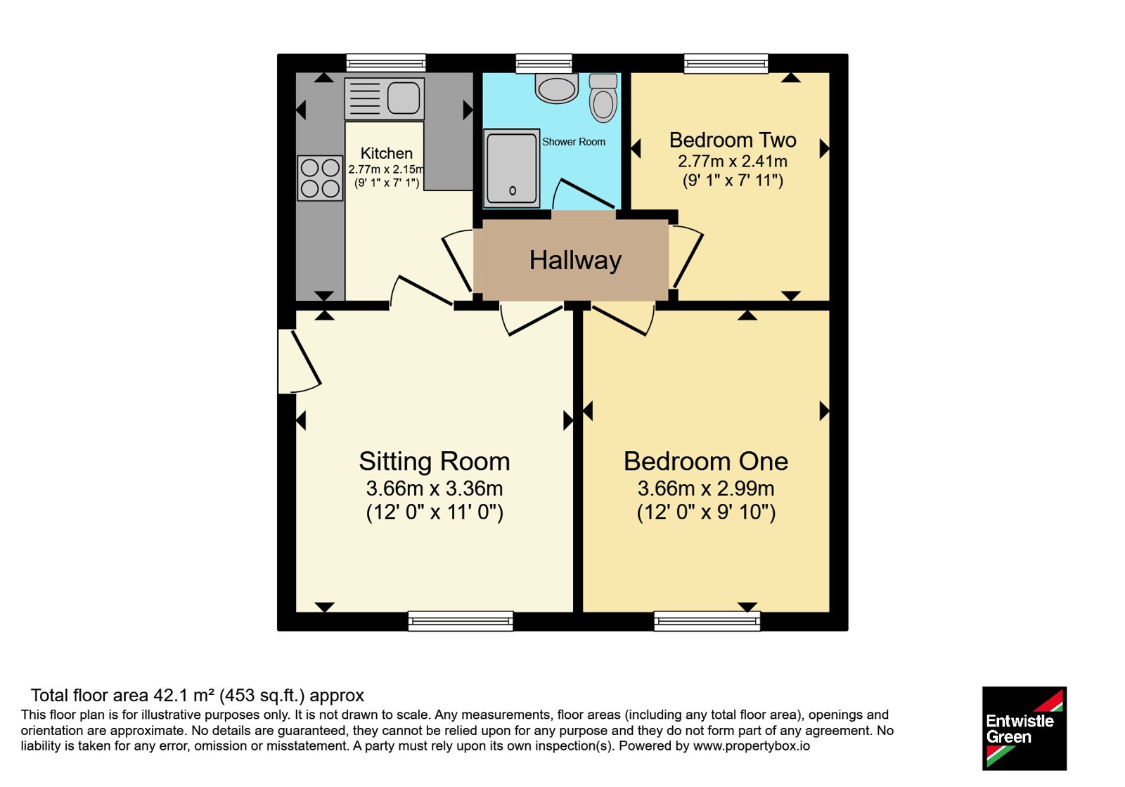 7 The Bungalows,, Clevelands Road, Lancashire floorplan