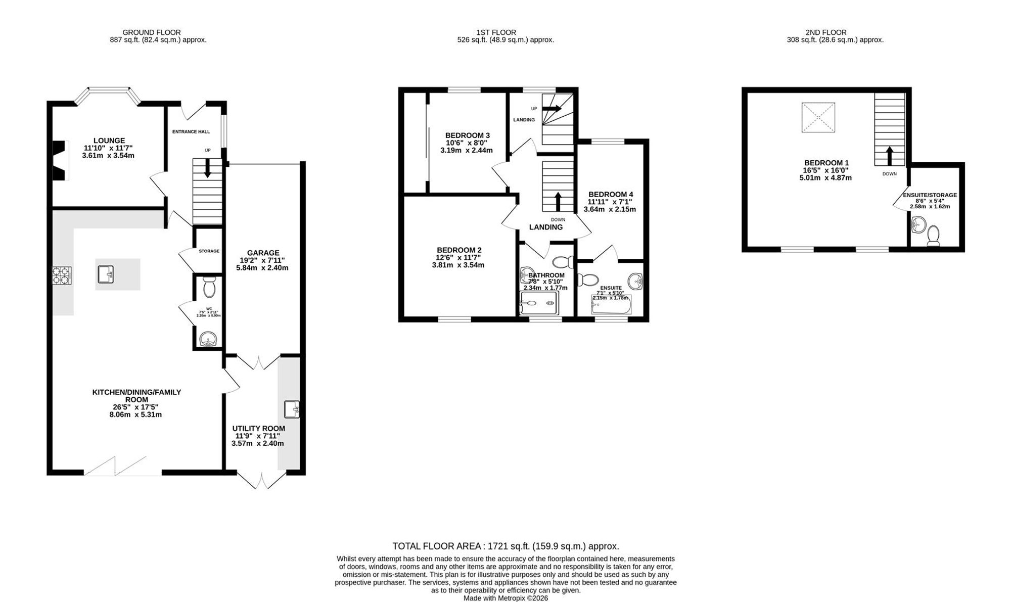 16 Manor Avenue, Chesterfield floorplan