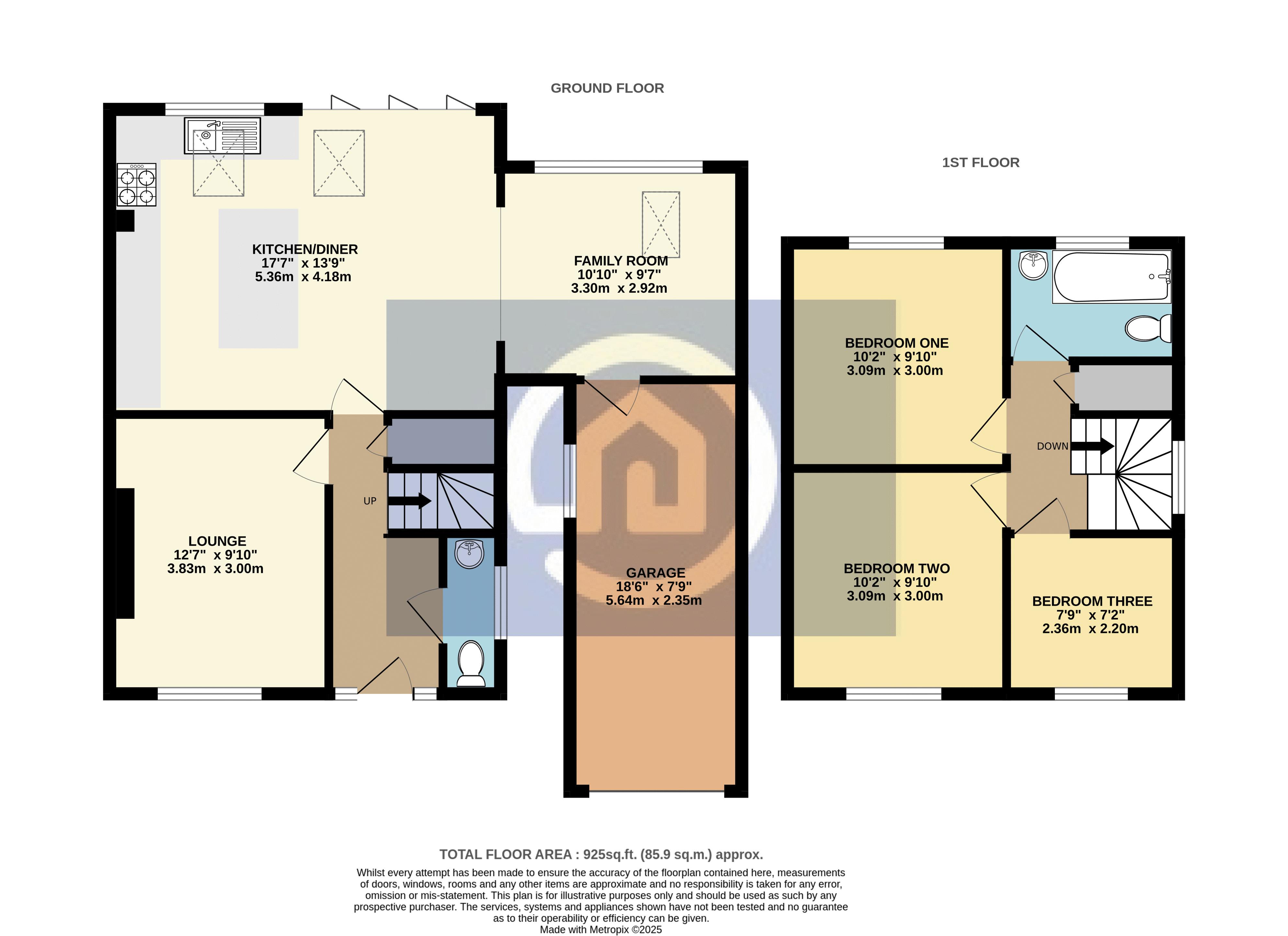 2, Maltings Way, Bedford floorplan