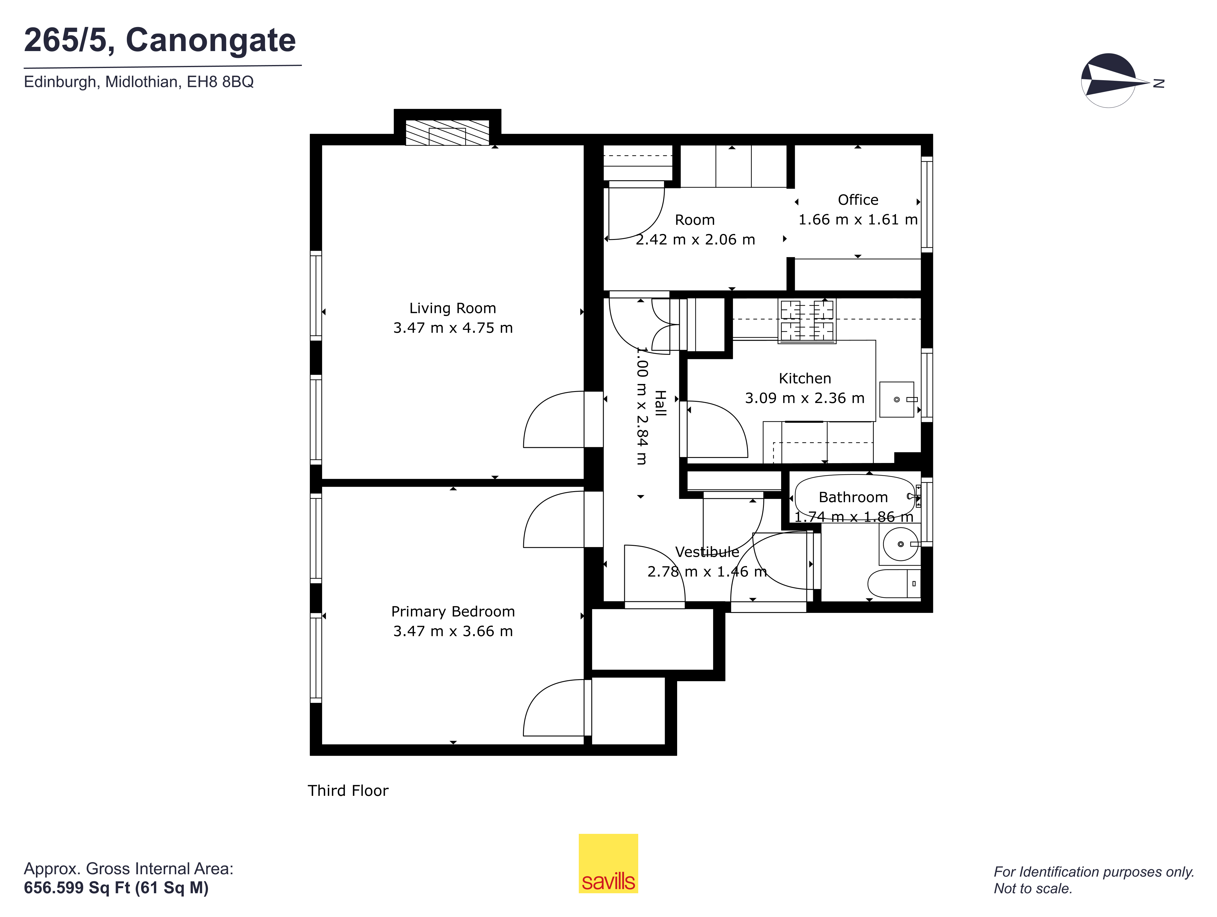 265/5,, Canongate, Midlothian floorplan