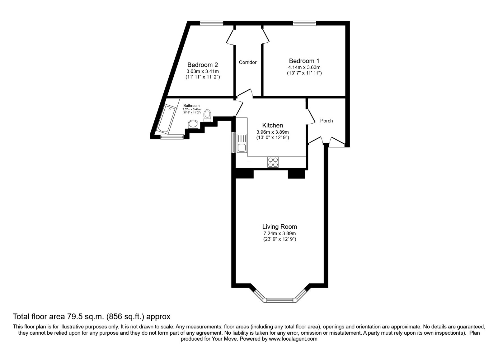 1 Freedom House,, Otley Road, Keighley floorplan